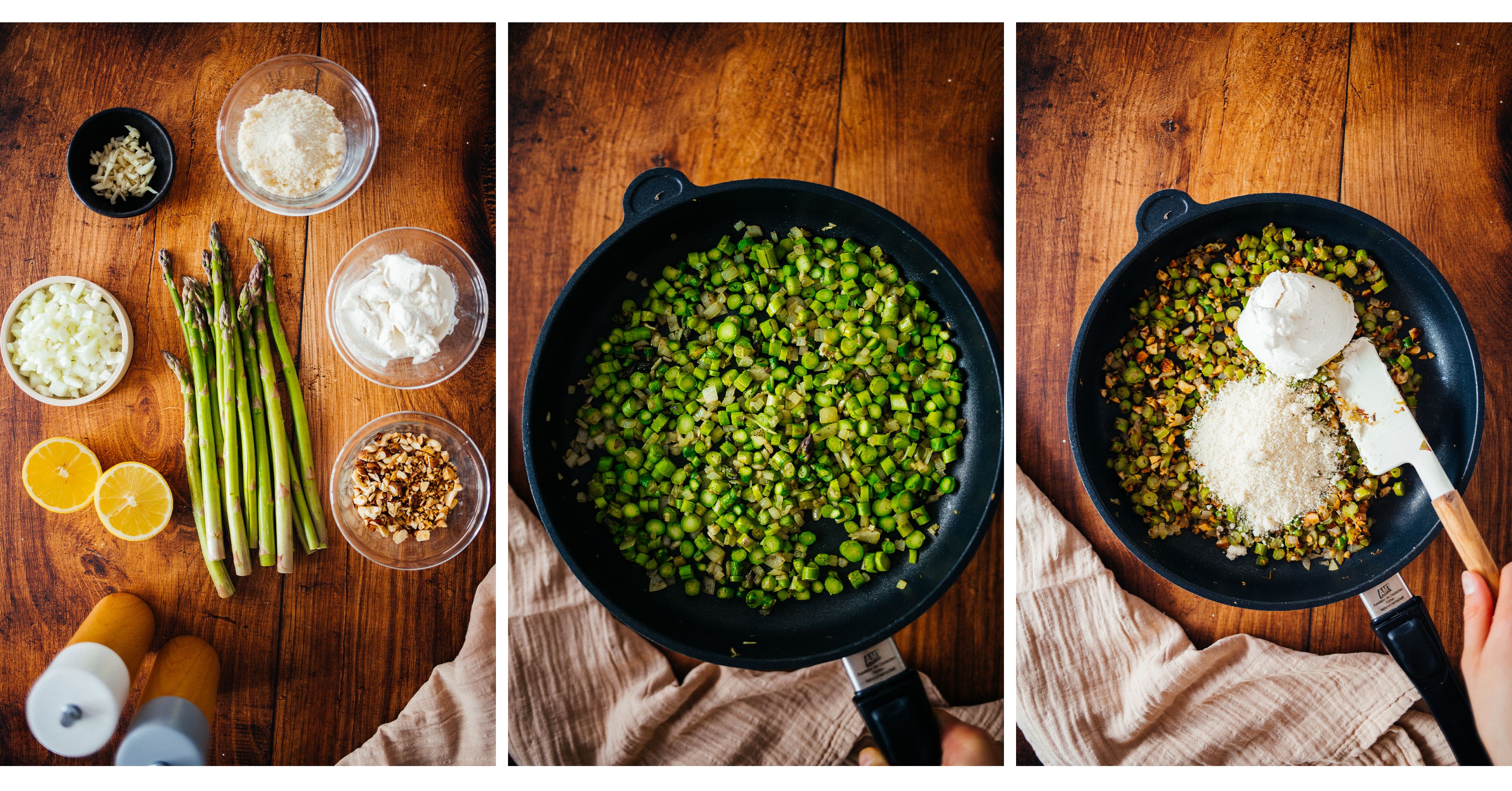 R739 - Mezzelune mit Spargelfüllung