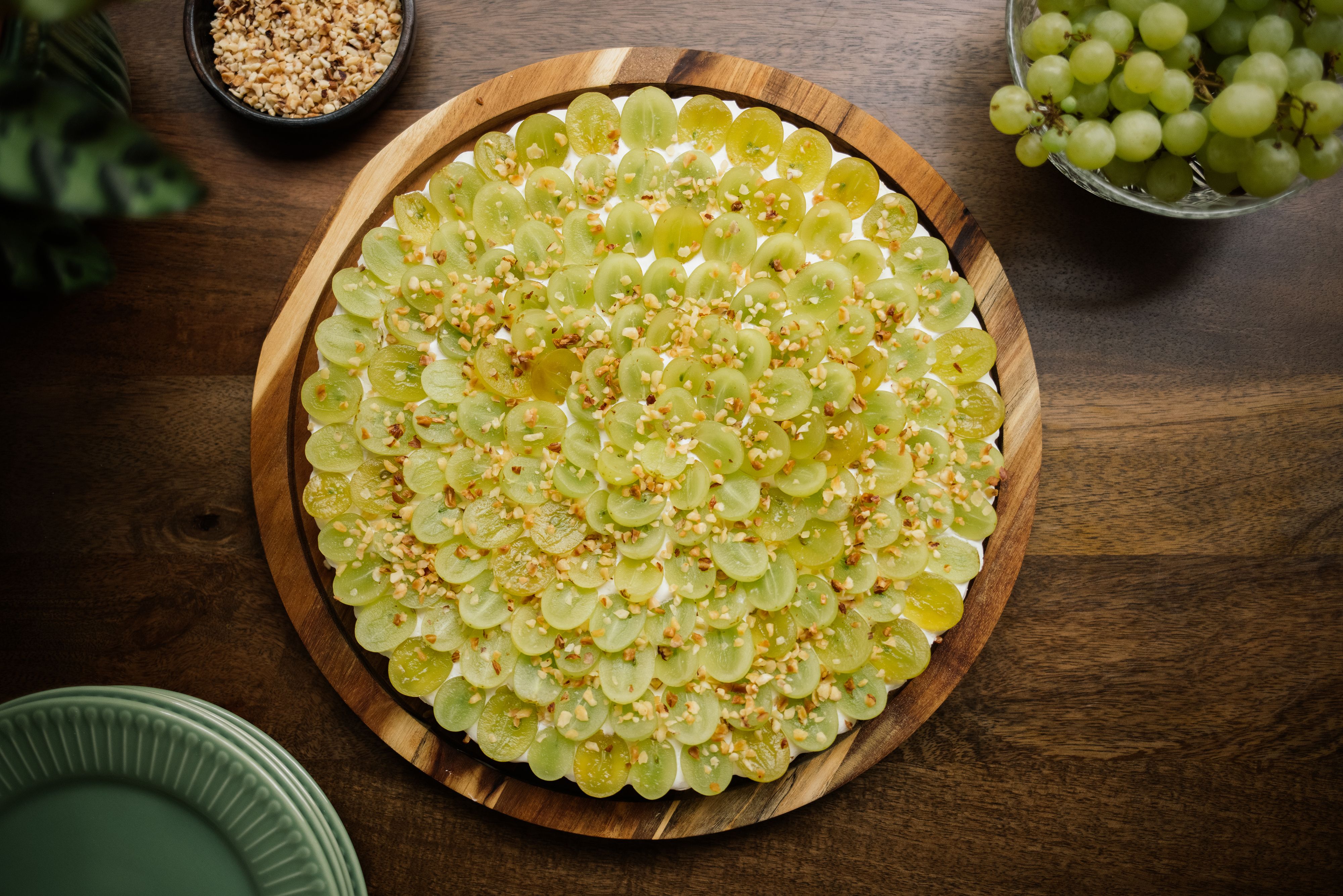 Easy Grape Cake with Plant-Based Yogurt