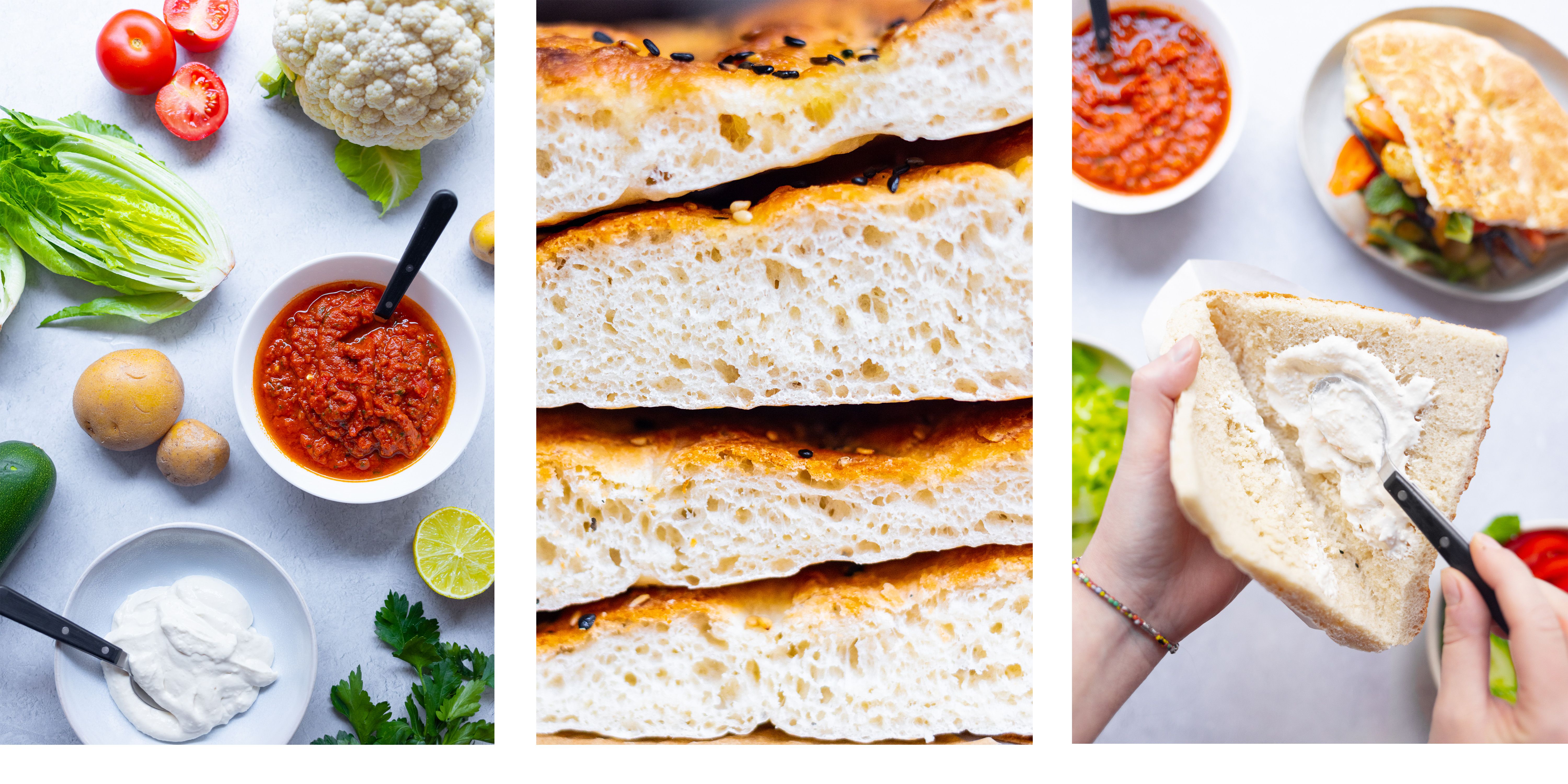 R797 Gemüsedöner mit selbstgemachtem Fladenbrot 