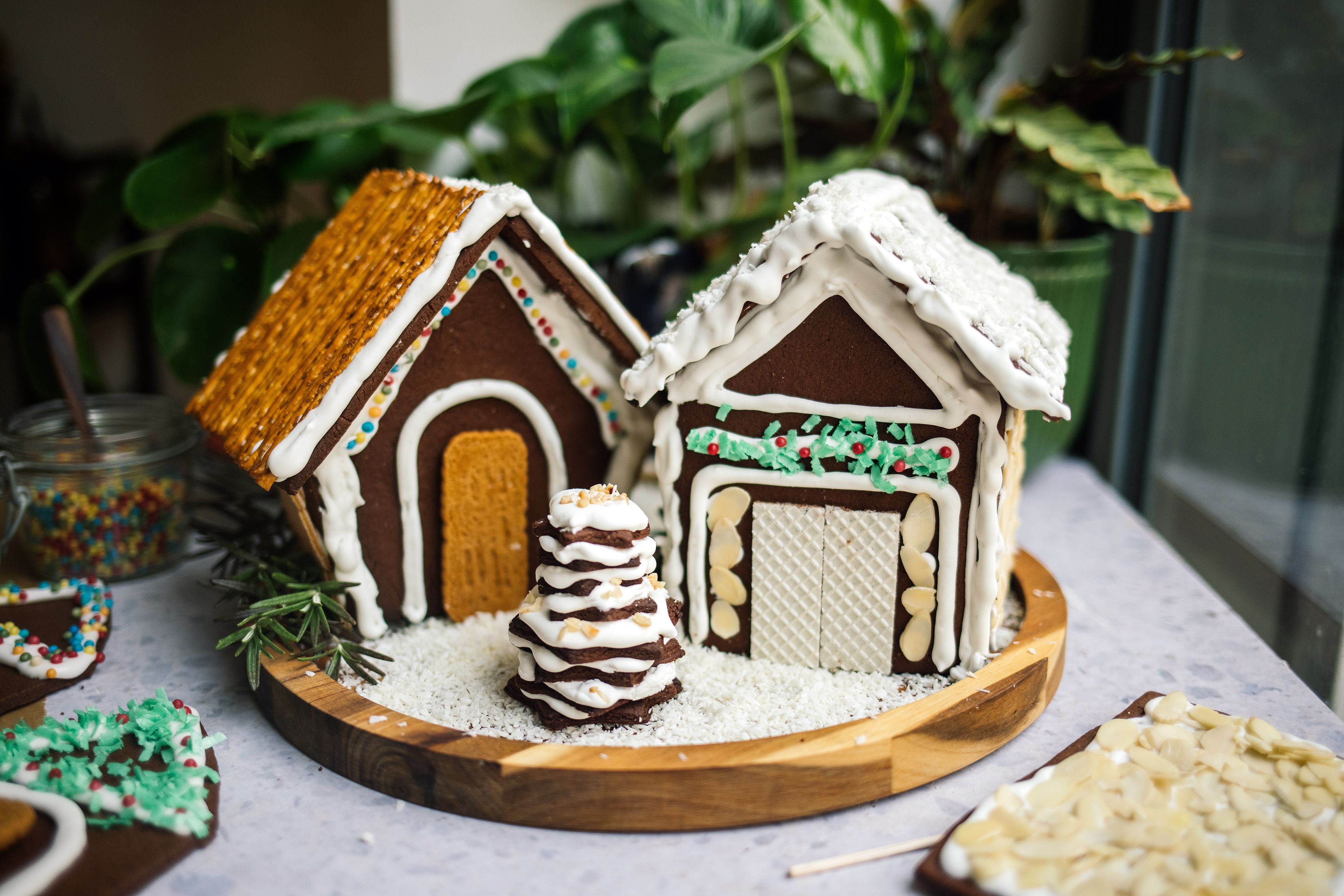 Homemade Vegan Gingerbread House