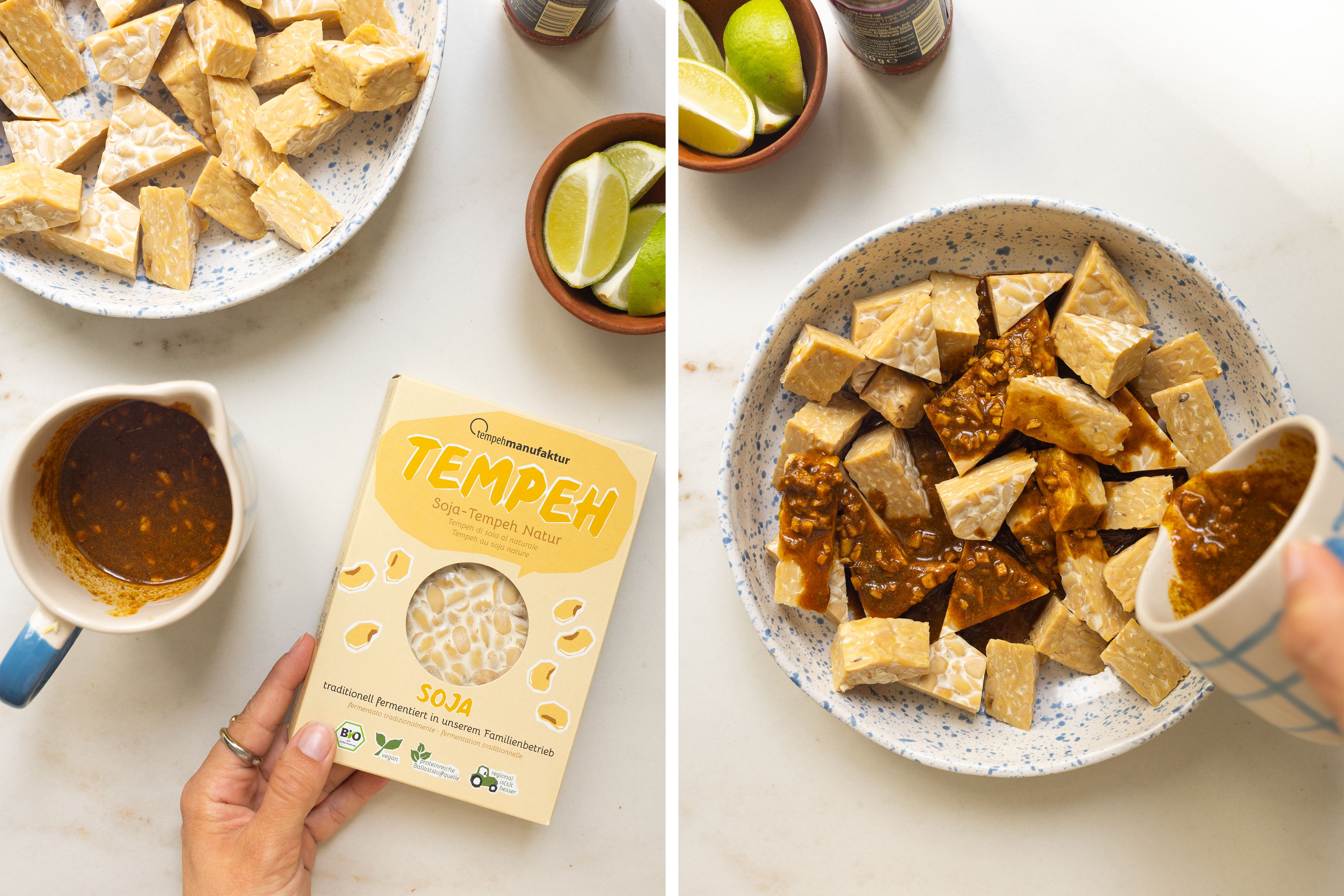 R1067 - tempehmanufaktur - Veganes Mango-Curry mit Tempeh