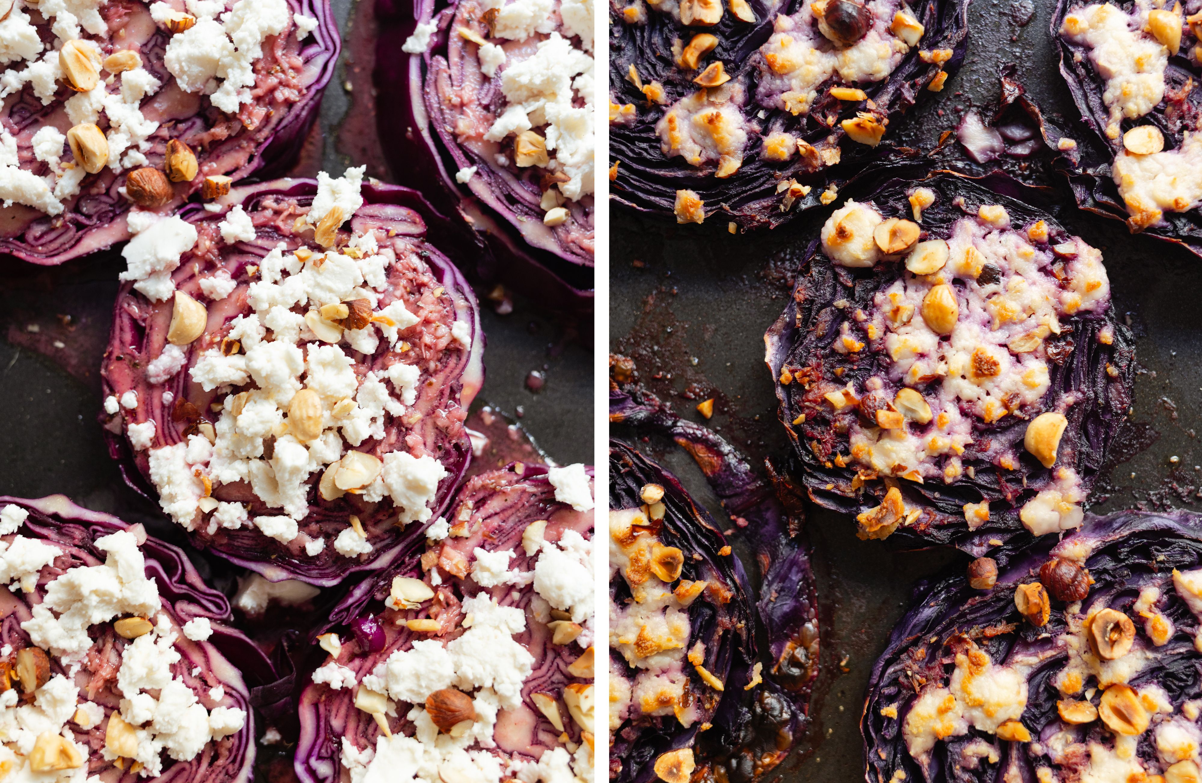 R947 Vegane Rotkohl Steaks aus dem Ofen