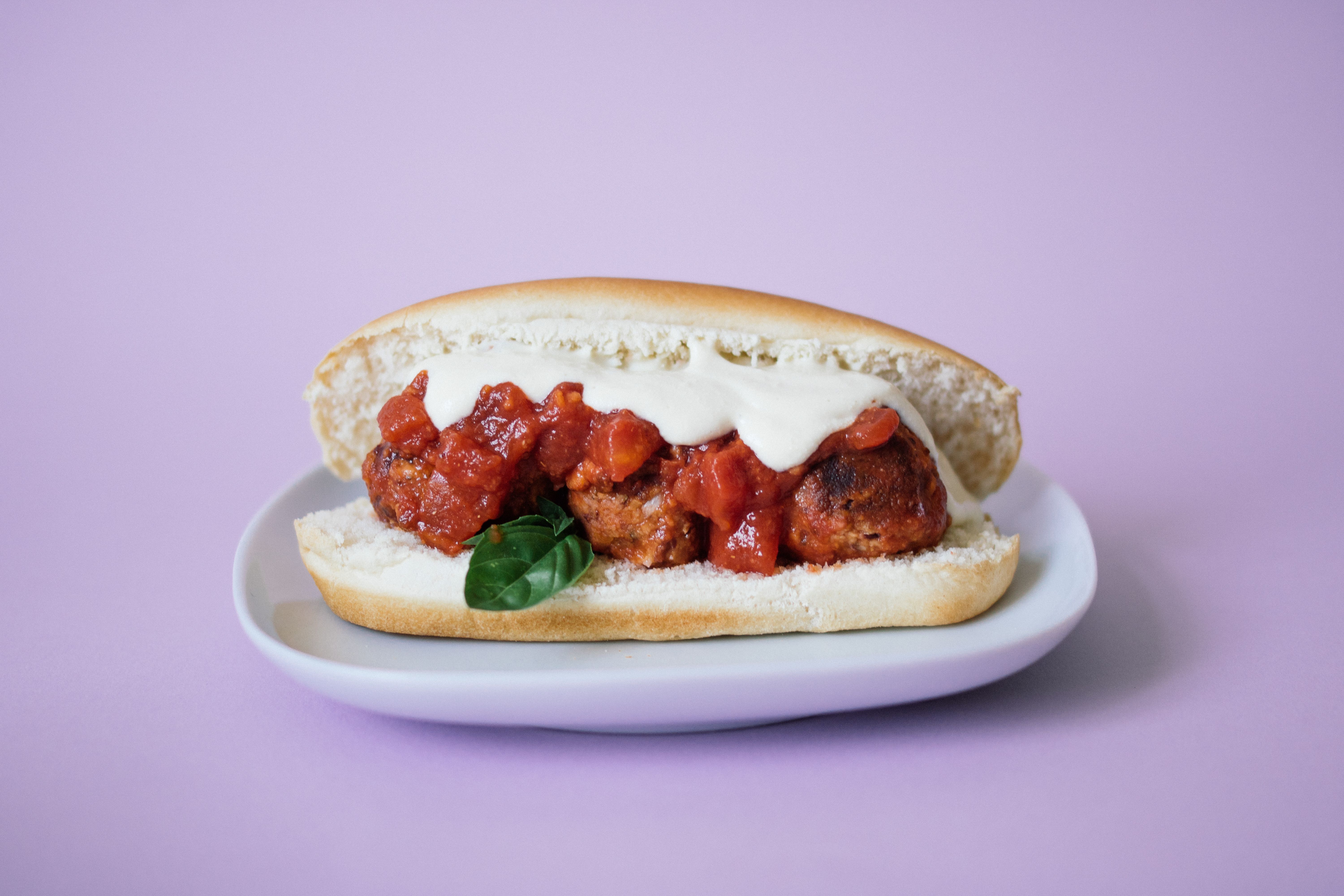 Veganes Meatball Sandwich