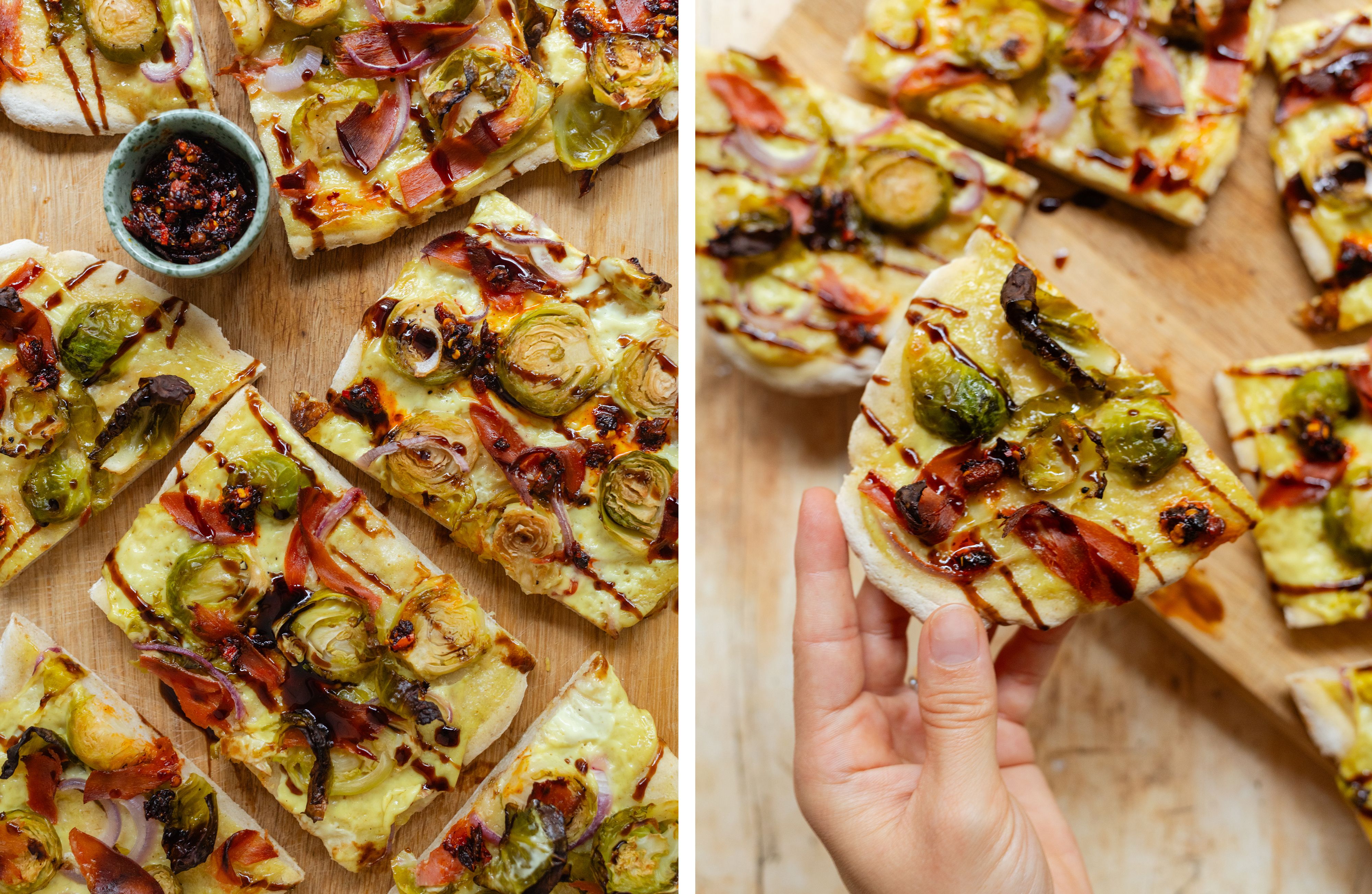 R1005 Vegane Rosenkohl-Hollandaise-Pinsa