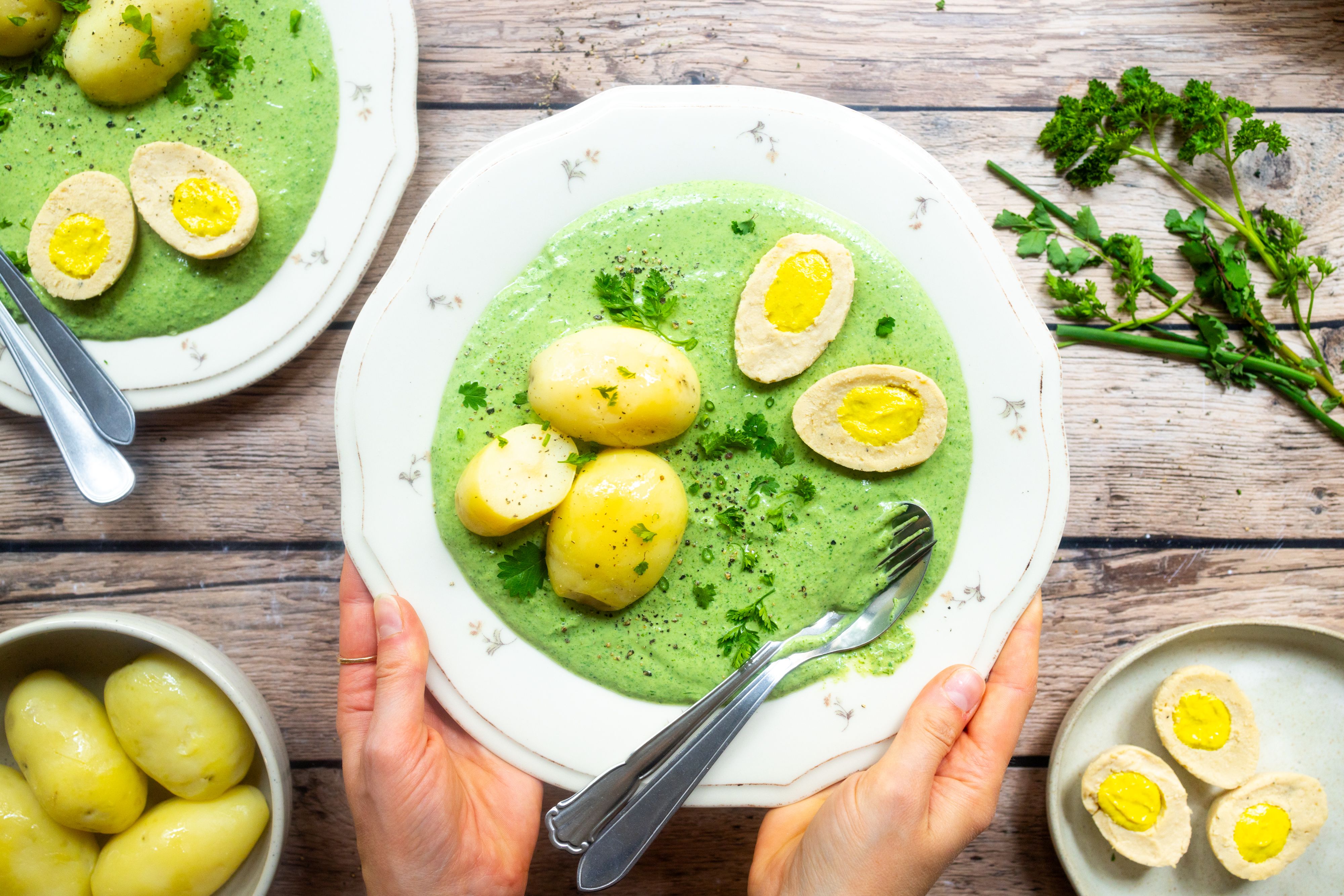 Vegane Grüne Soße (Frankfurter Grie Soß)