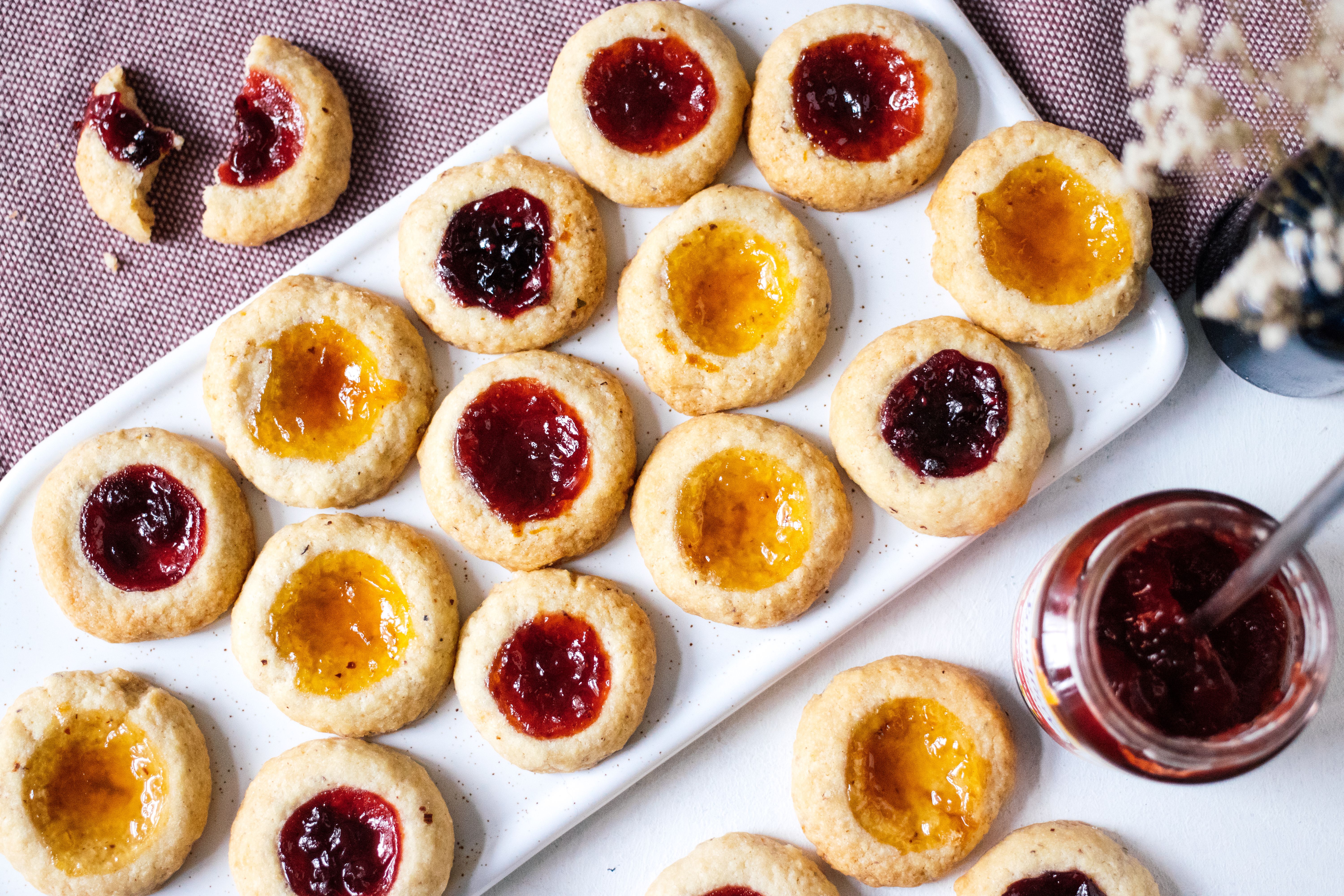 Vegan Thumbprint Cookies