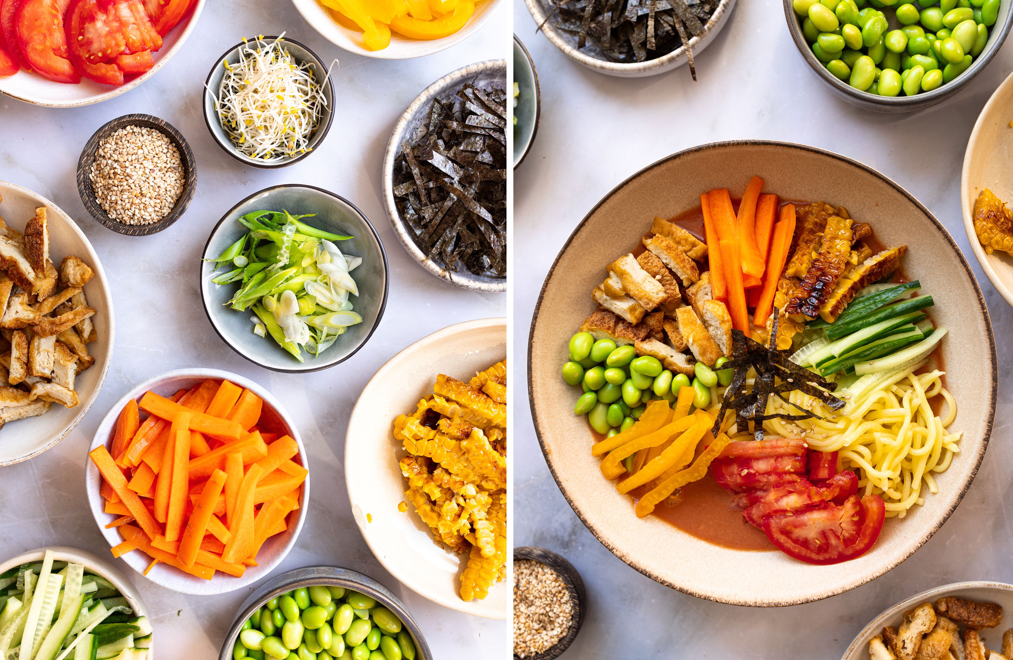 R1038 - Vegane Hiyashi Tomaten Ramen