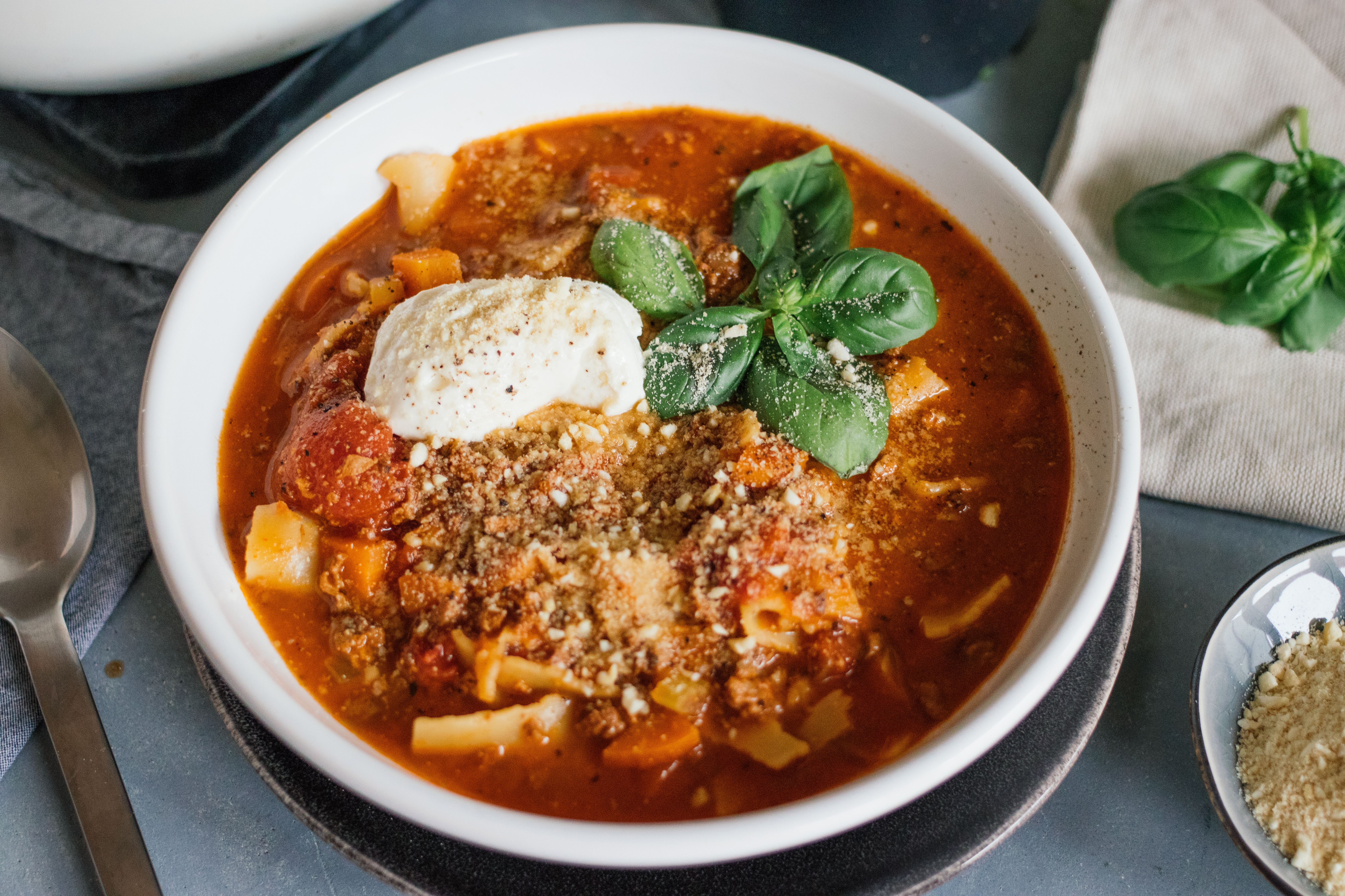 Vegan Lasagna Soup