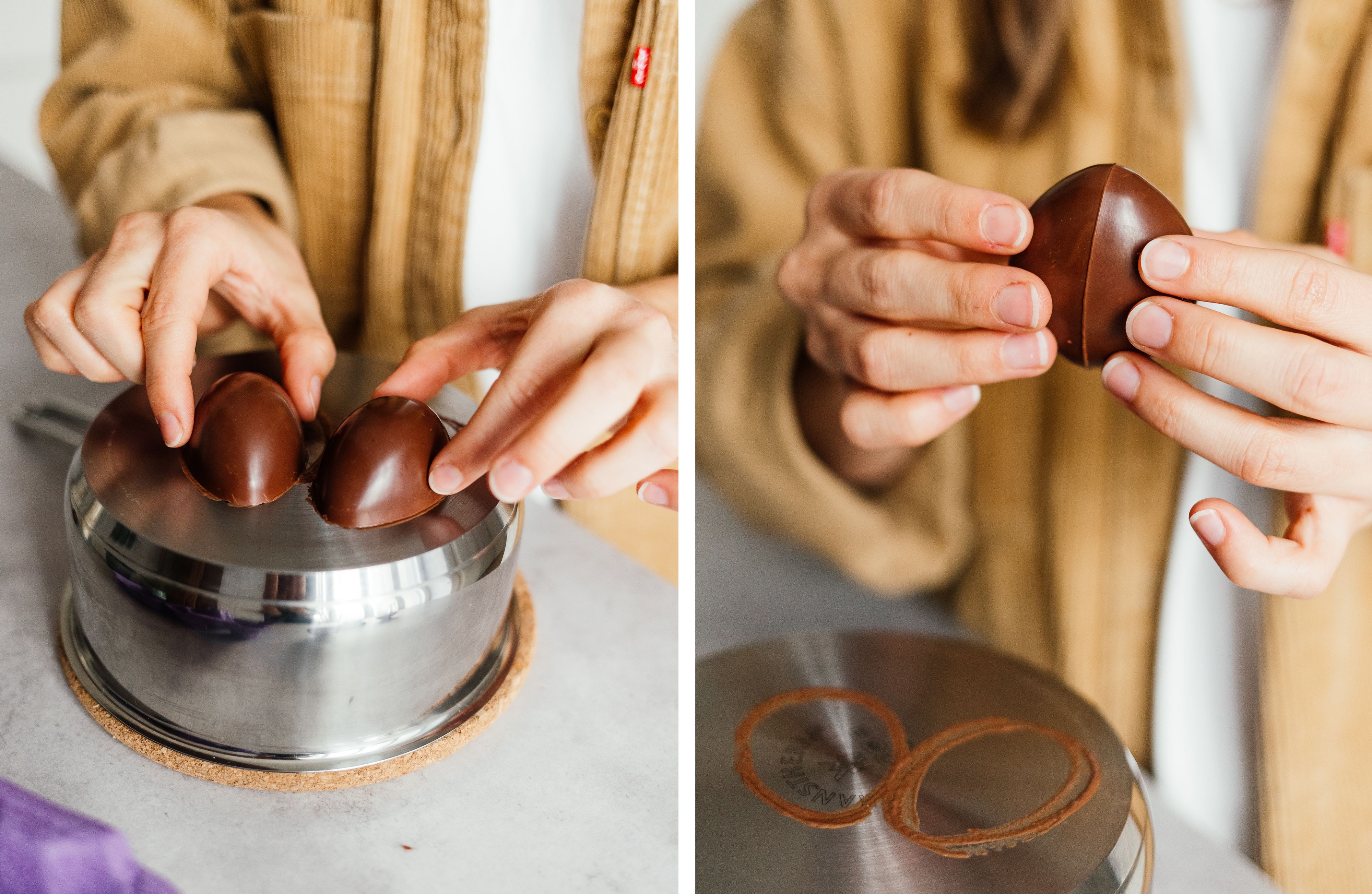 R738 Vegan Chocolate Easter Eggs With A Creme Filling