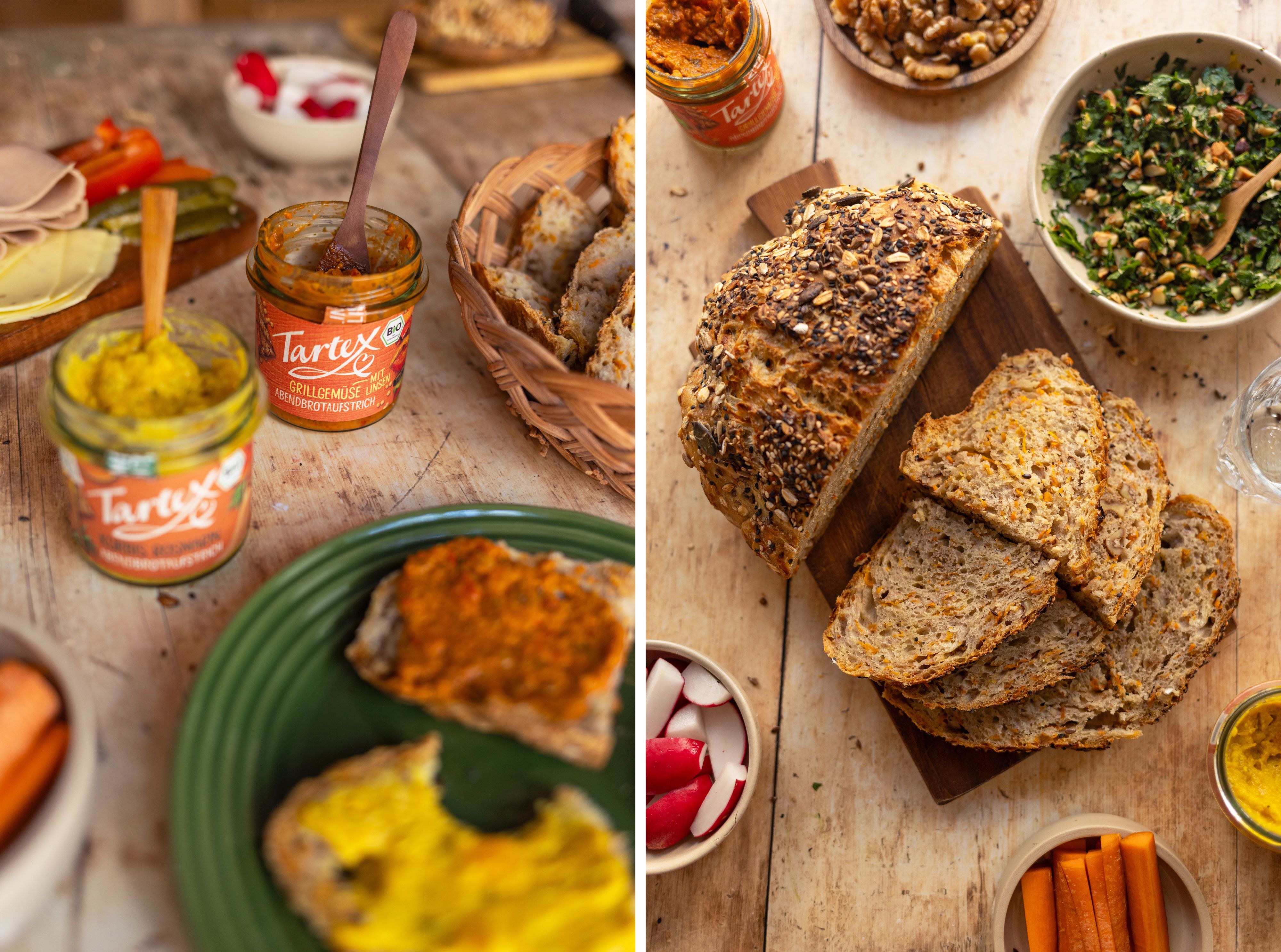 R991 Karotte-Walnuss-Brot ohne Kneten