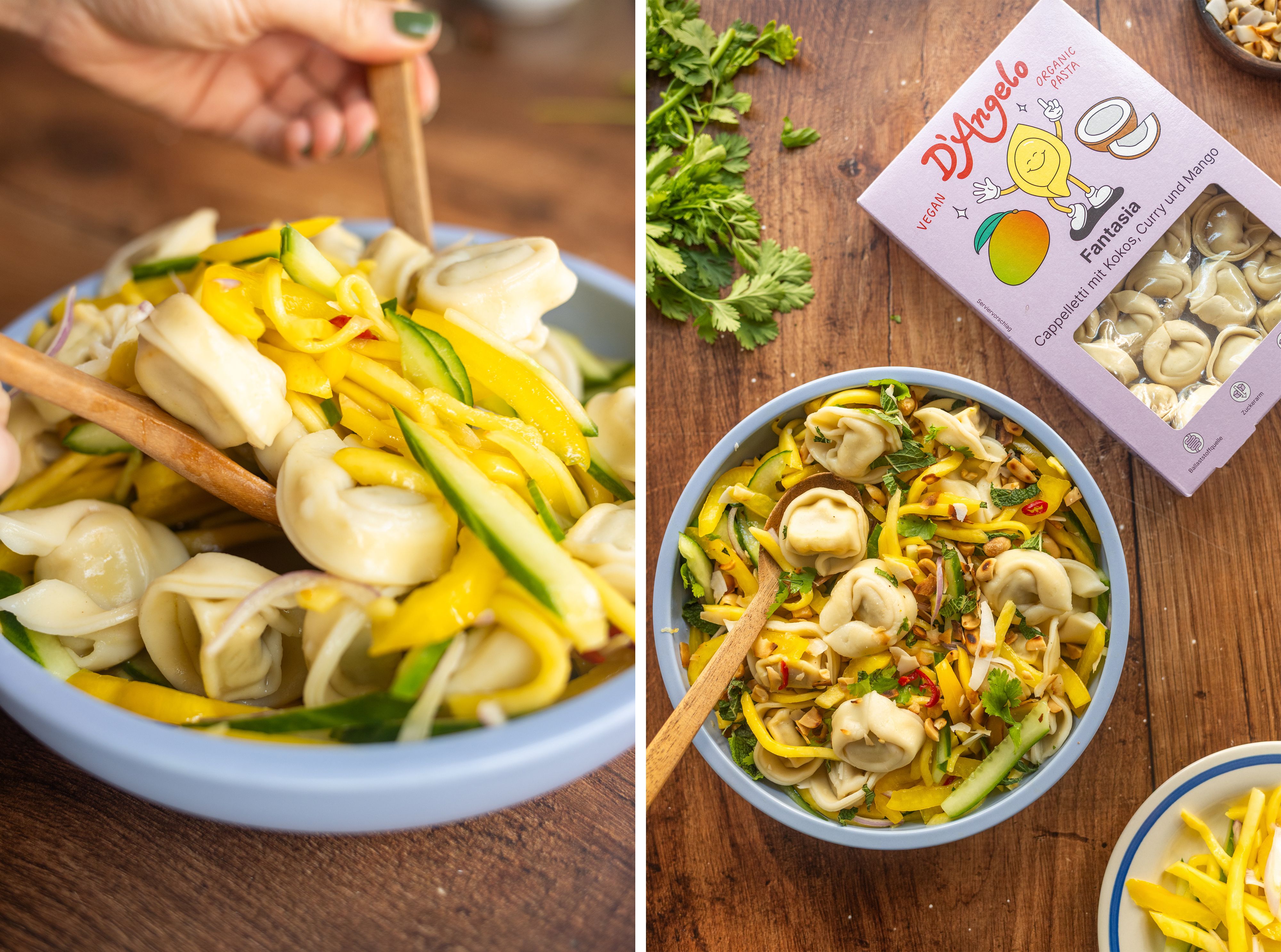 R980 Summer Tortellini Mango Salad with Lime Dressing