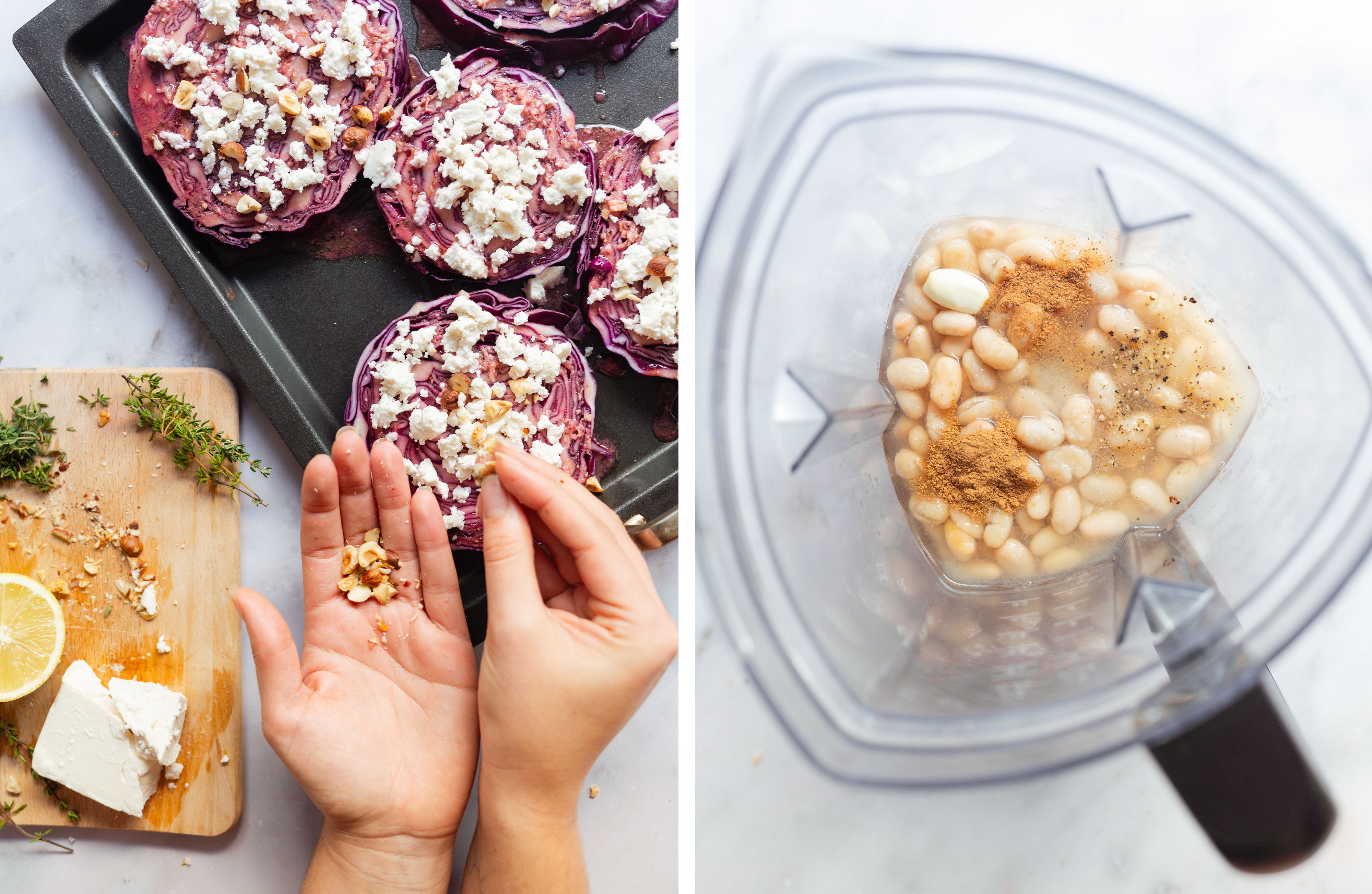 R947 Vegane Rotkohl Steaks aus dem Ofen