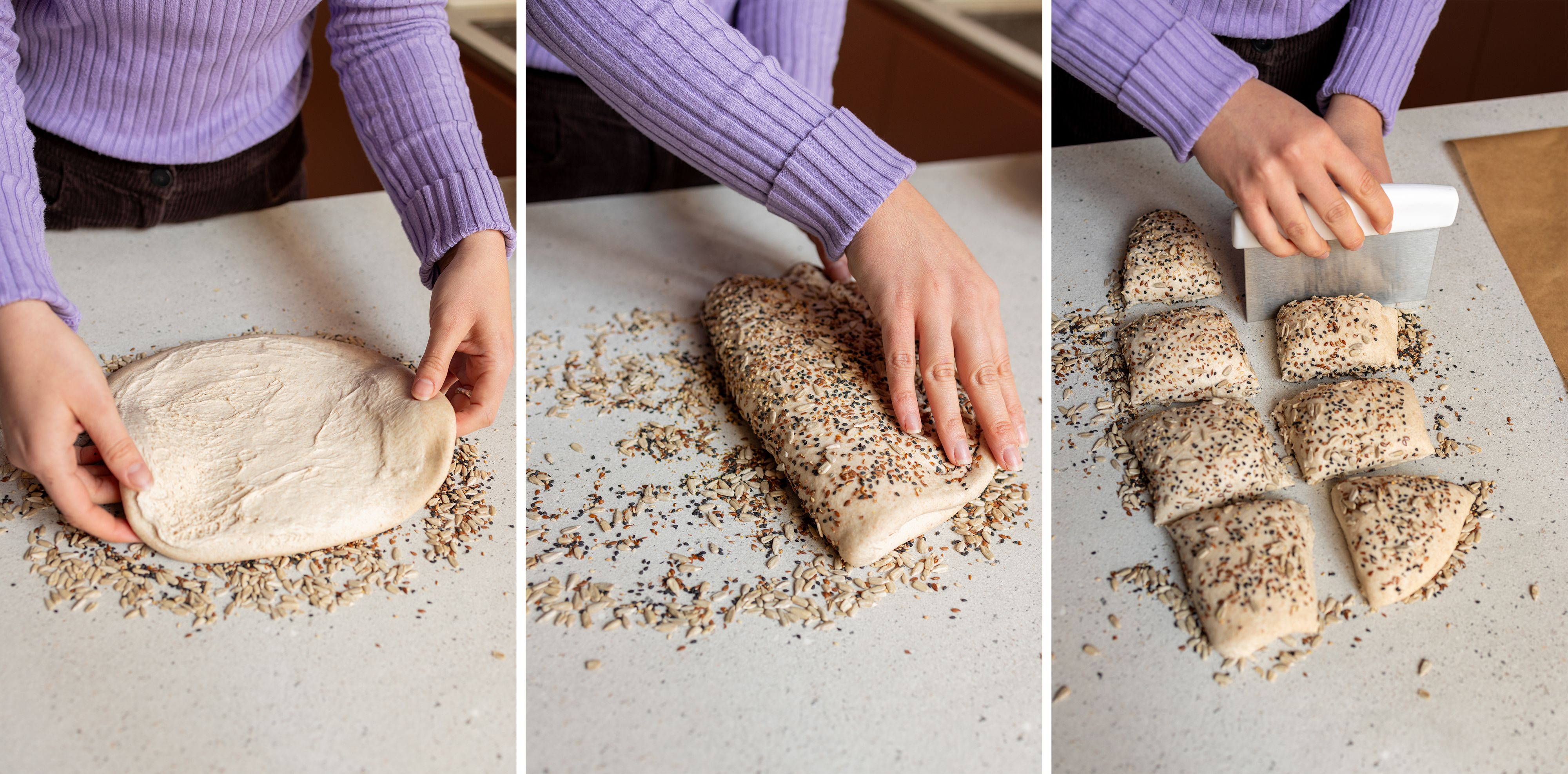 R1046 Einfache Sauerteigbrötchen über Nacht