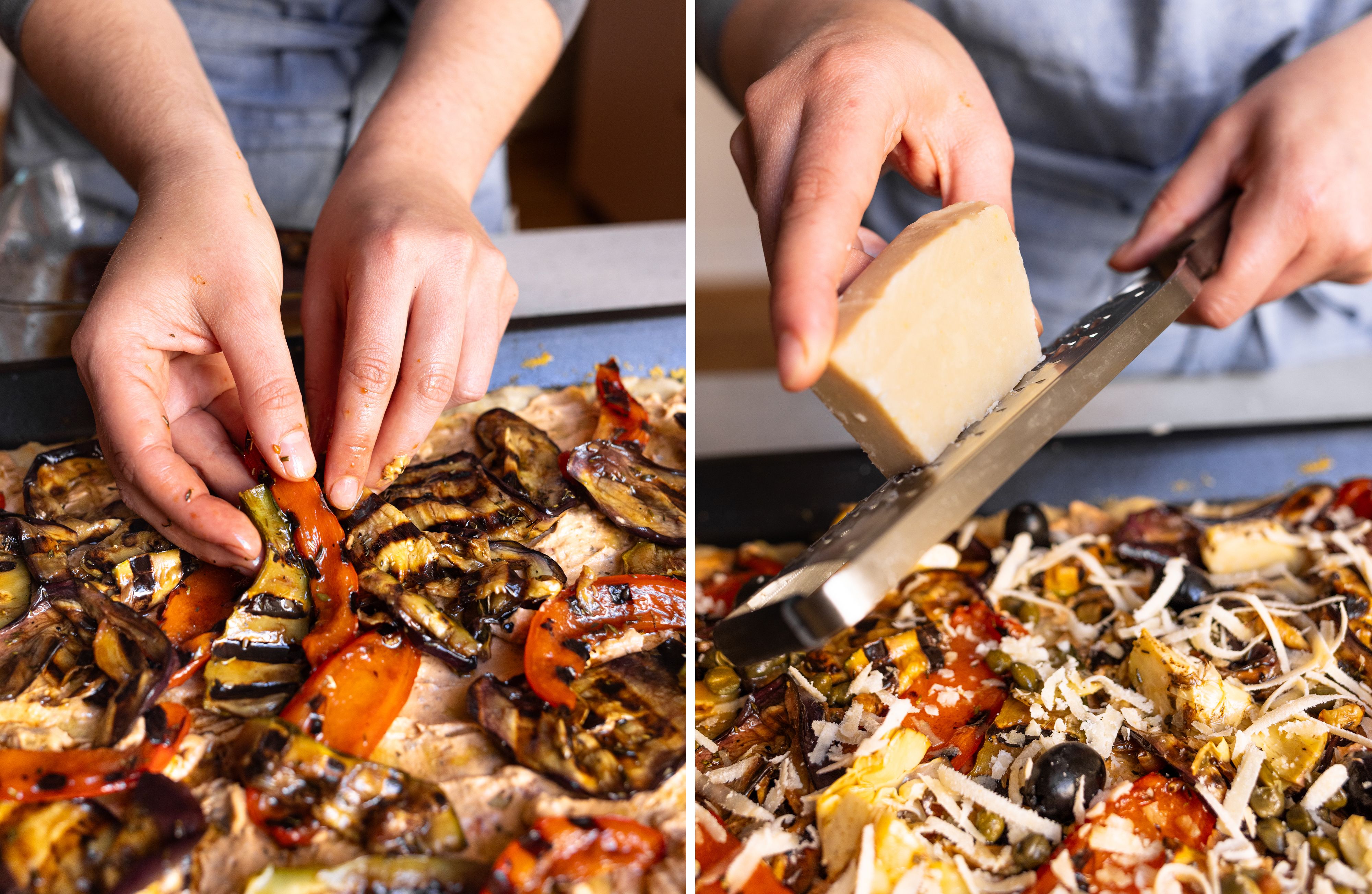 R1018 Vegan Antipasti Sheet Pan Pizza