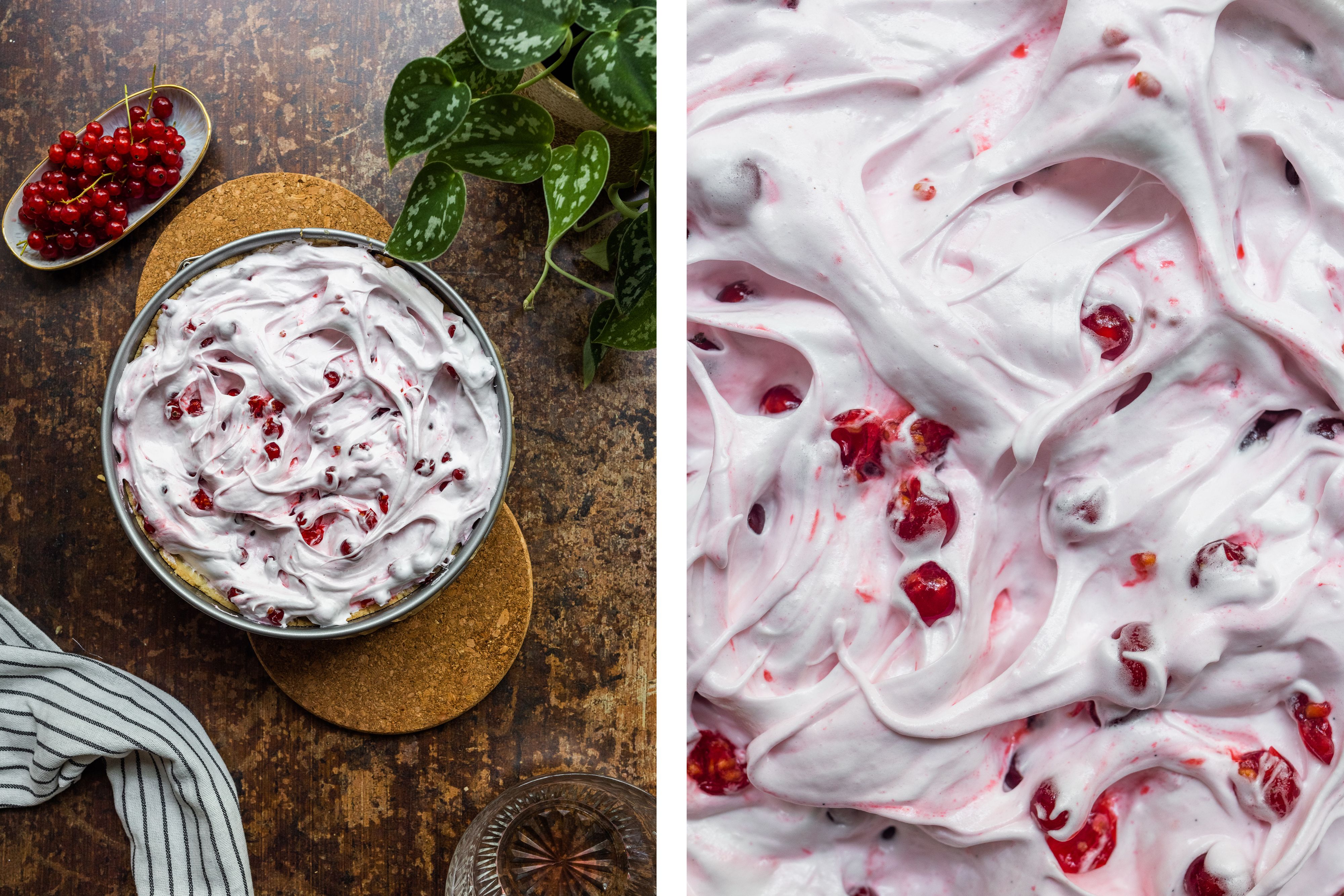 R662 Vegan Red Currant Meringue Cake
