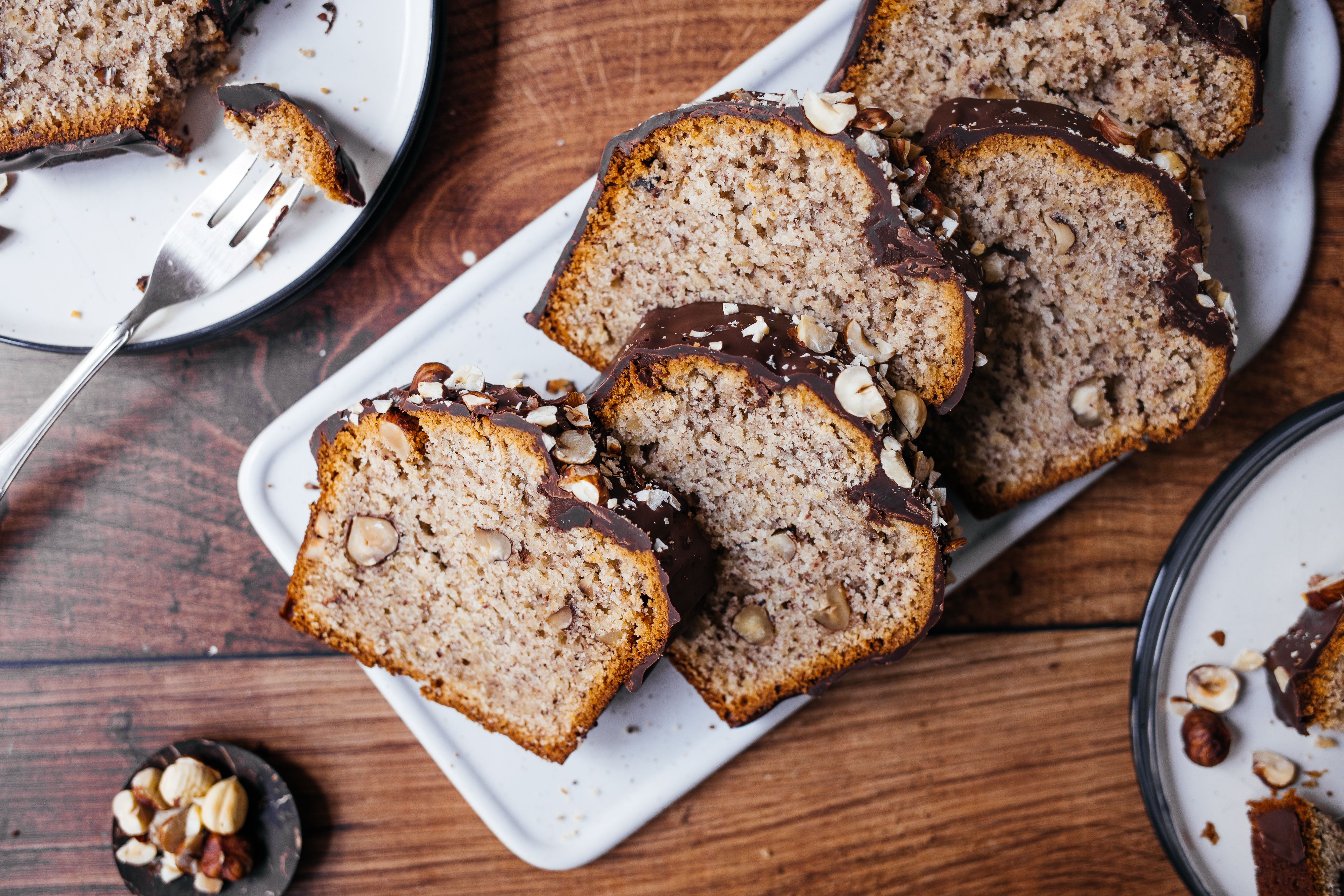 Saftiger, veganer Haselnusskuchen