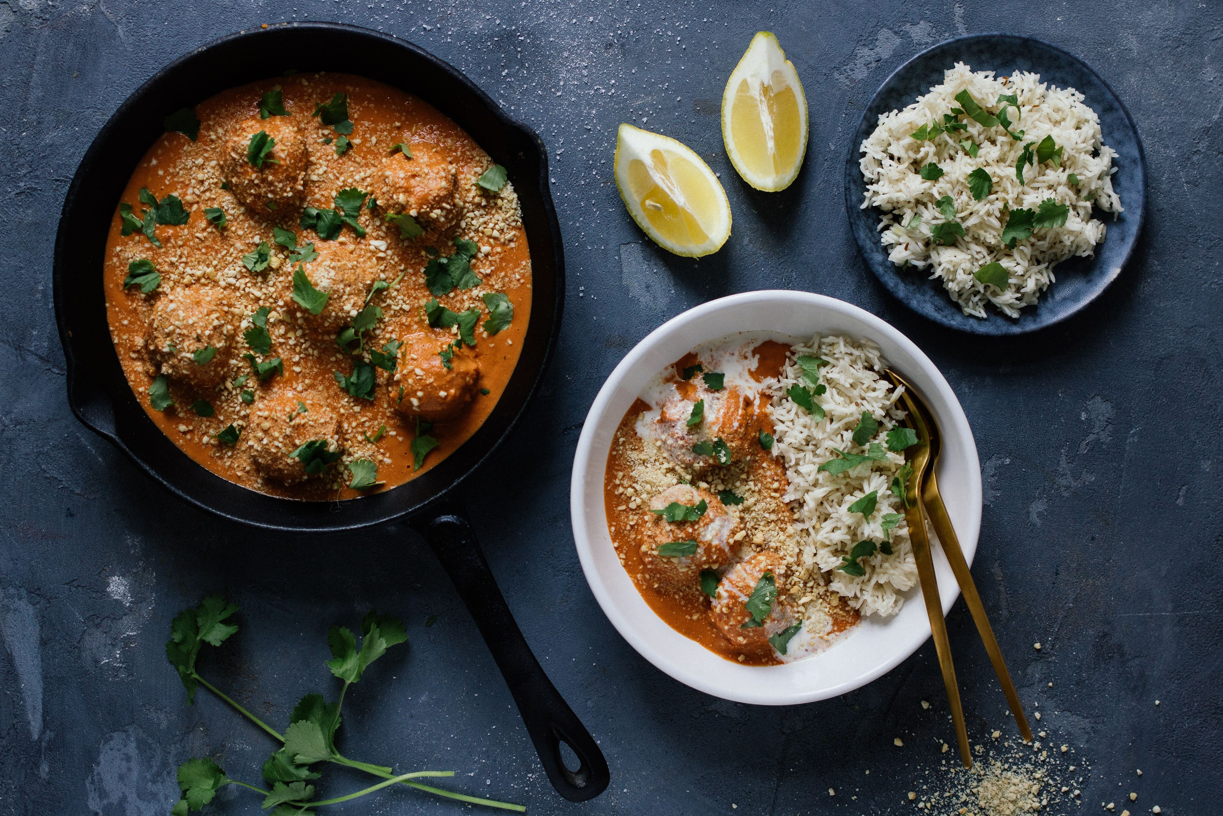Veganes Malai Kofta (indische Gemüsebällchen)