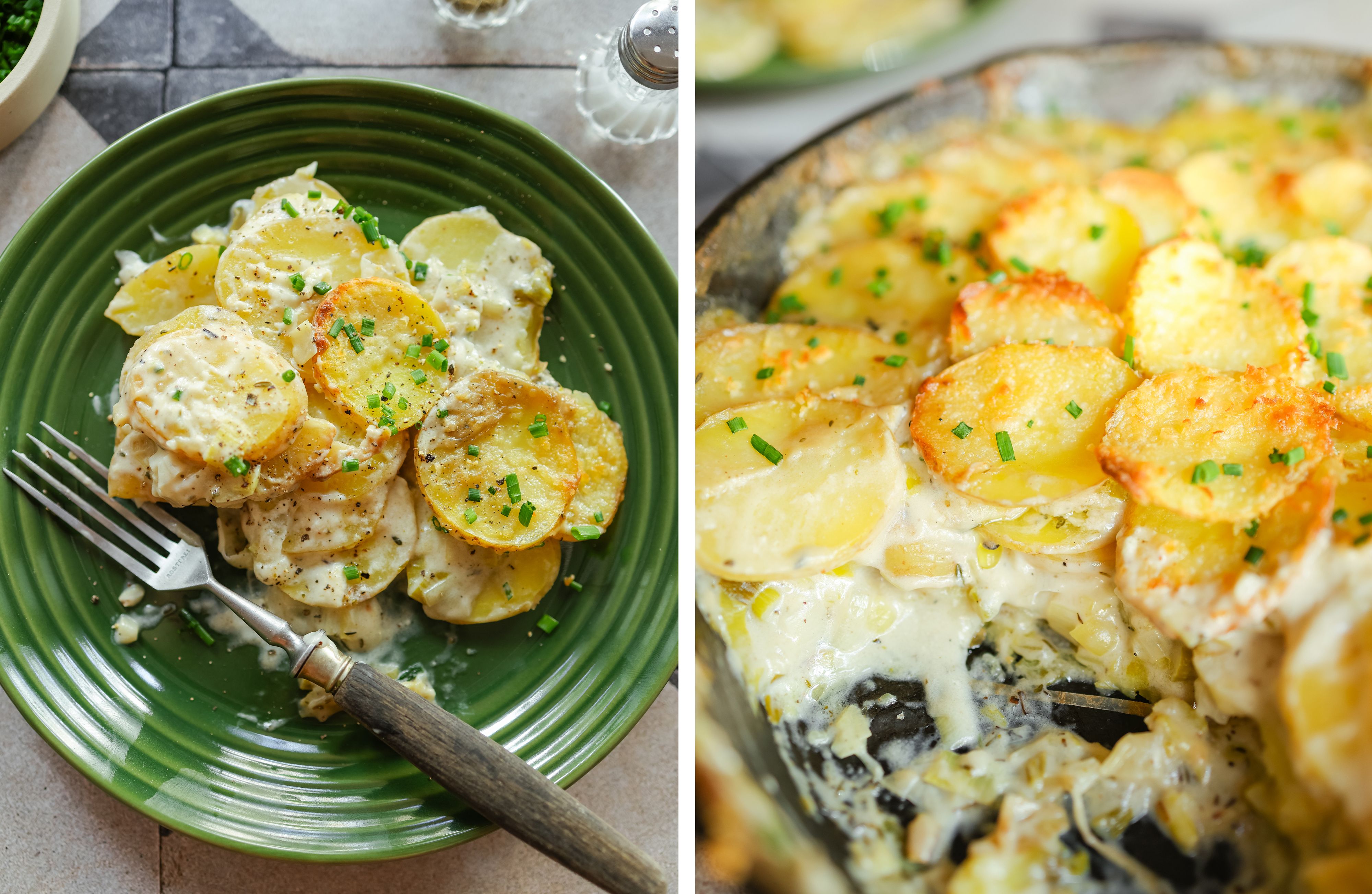 R1000 Vegan Potato and Leek Bake