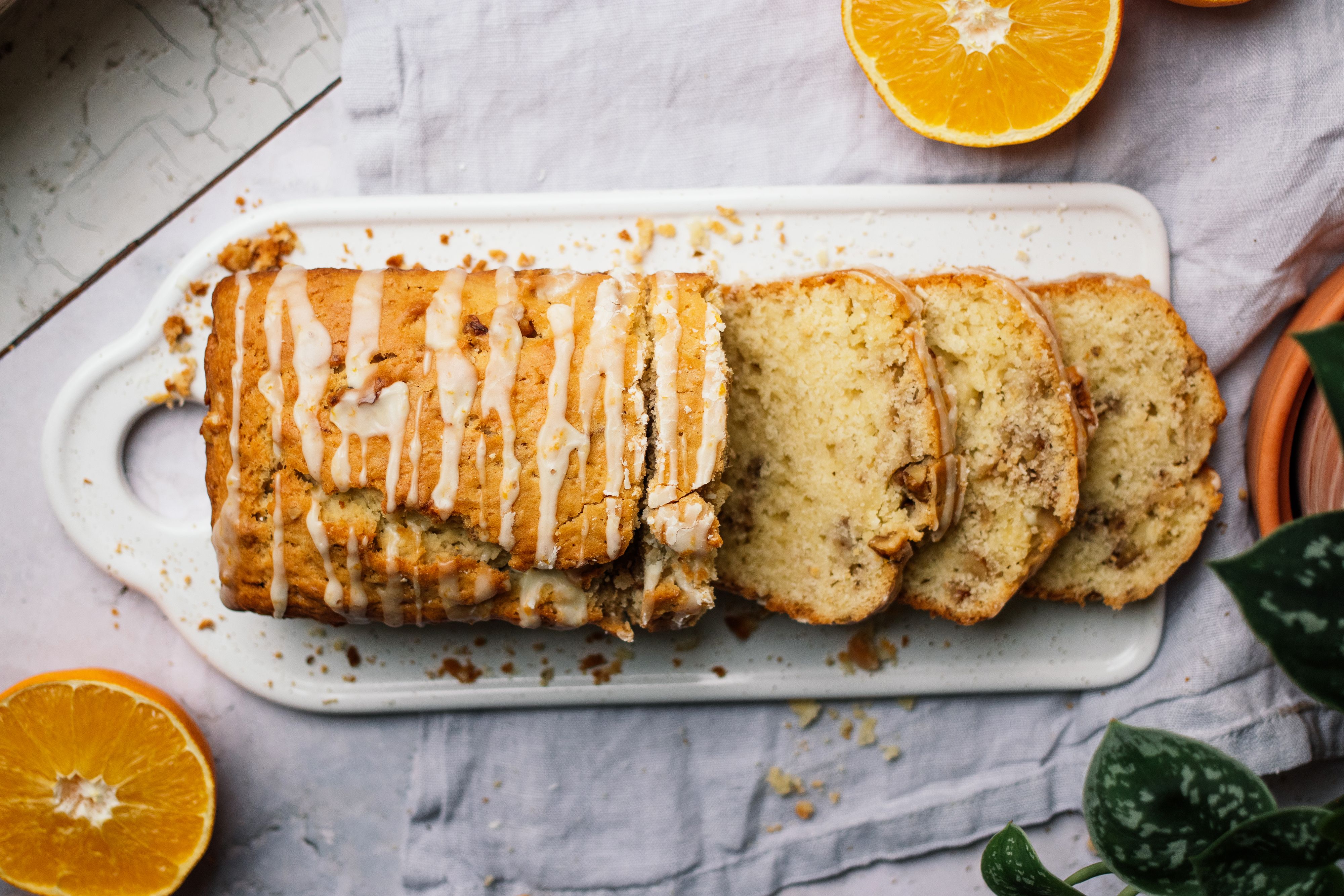 Vegan Orange Olive Oil Cake with Walnuts
