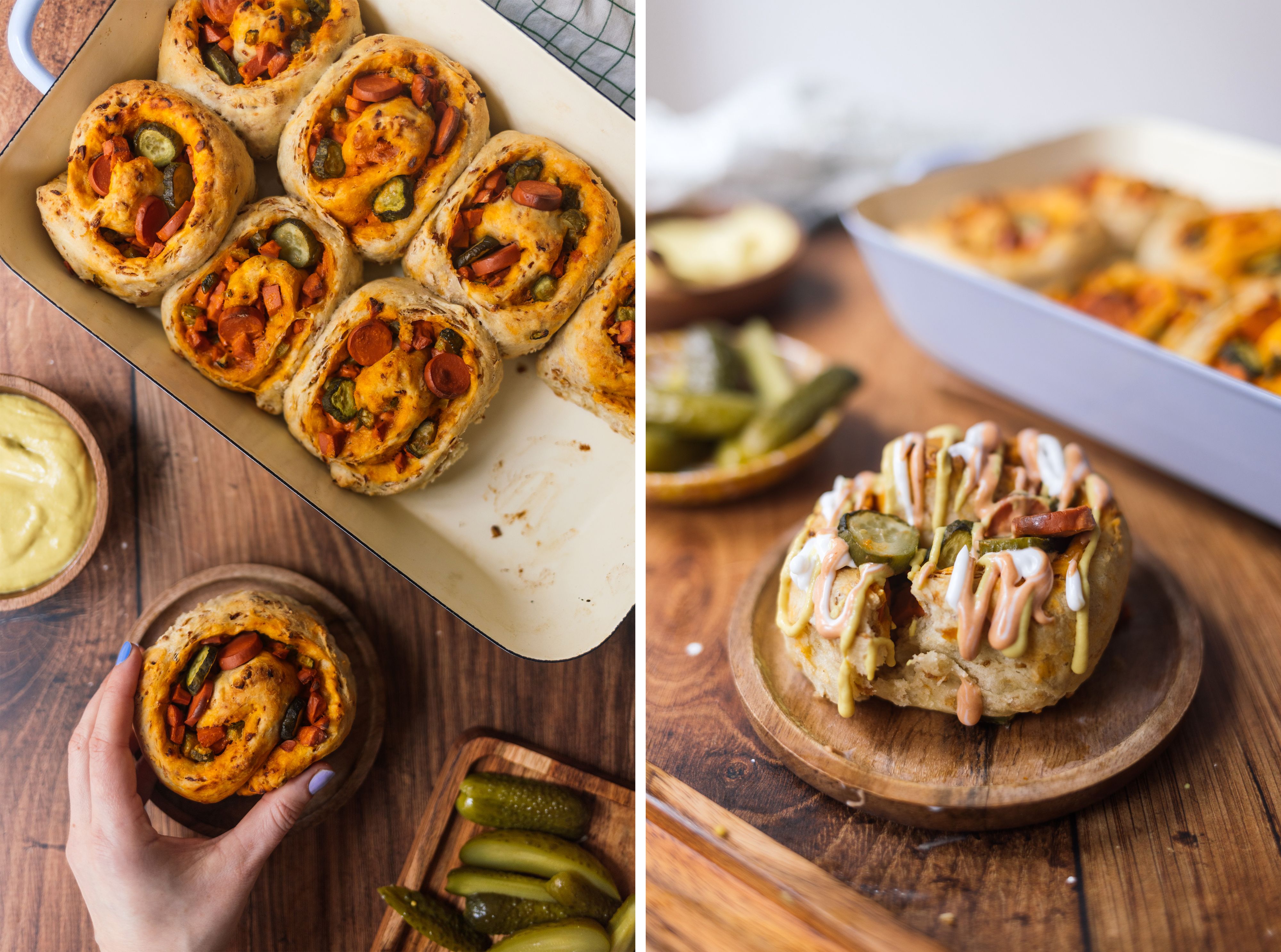 R825 Vegane Hot Dog Schnecken