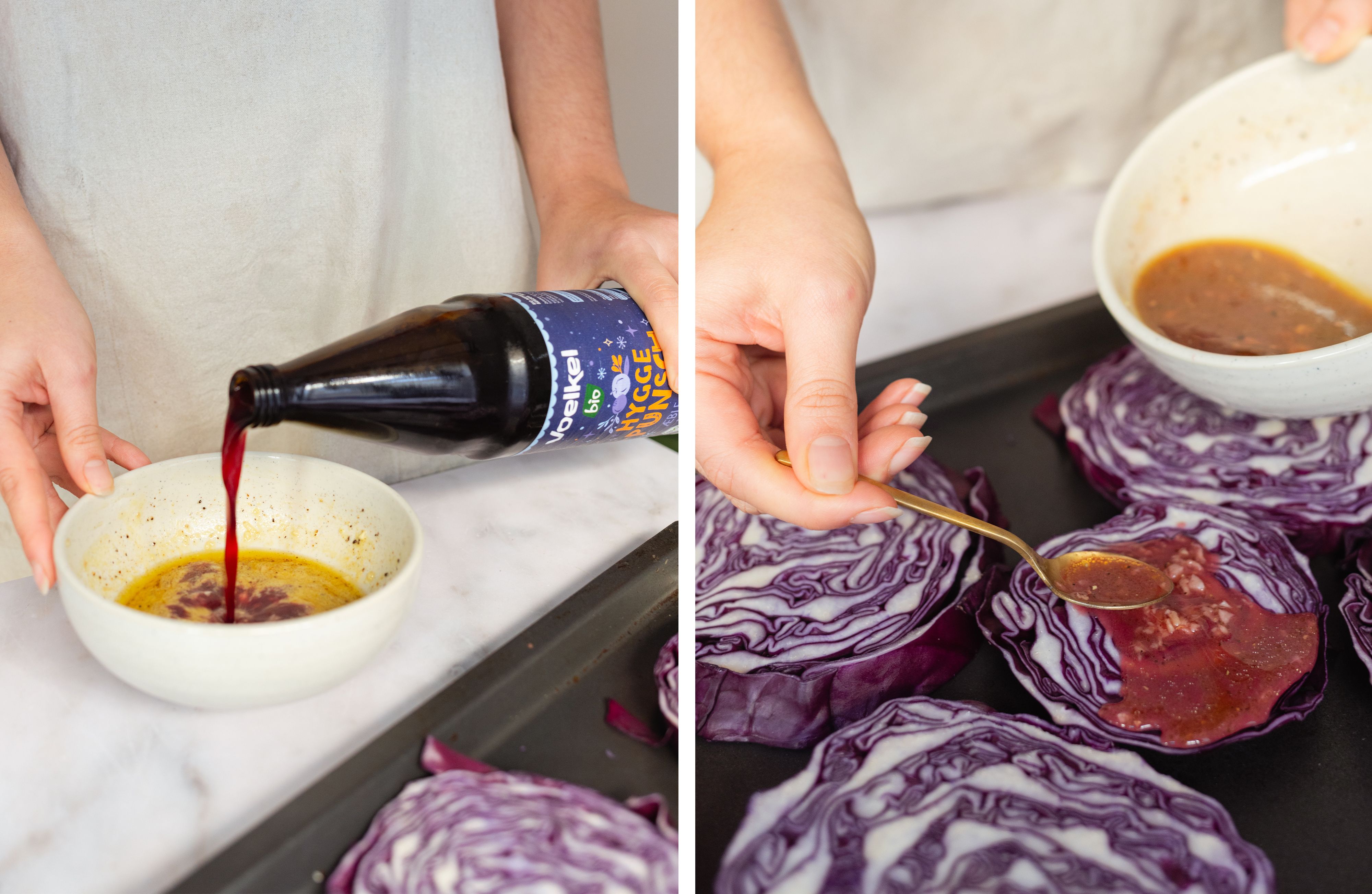 R947 Vegane Rotkohl Steaks aus dem Ofen