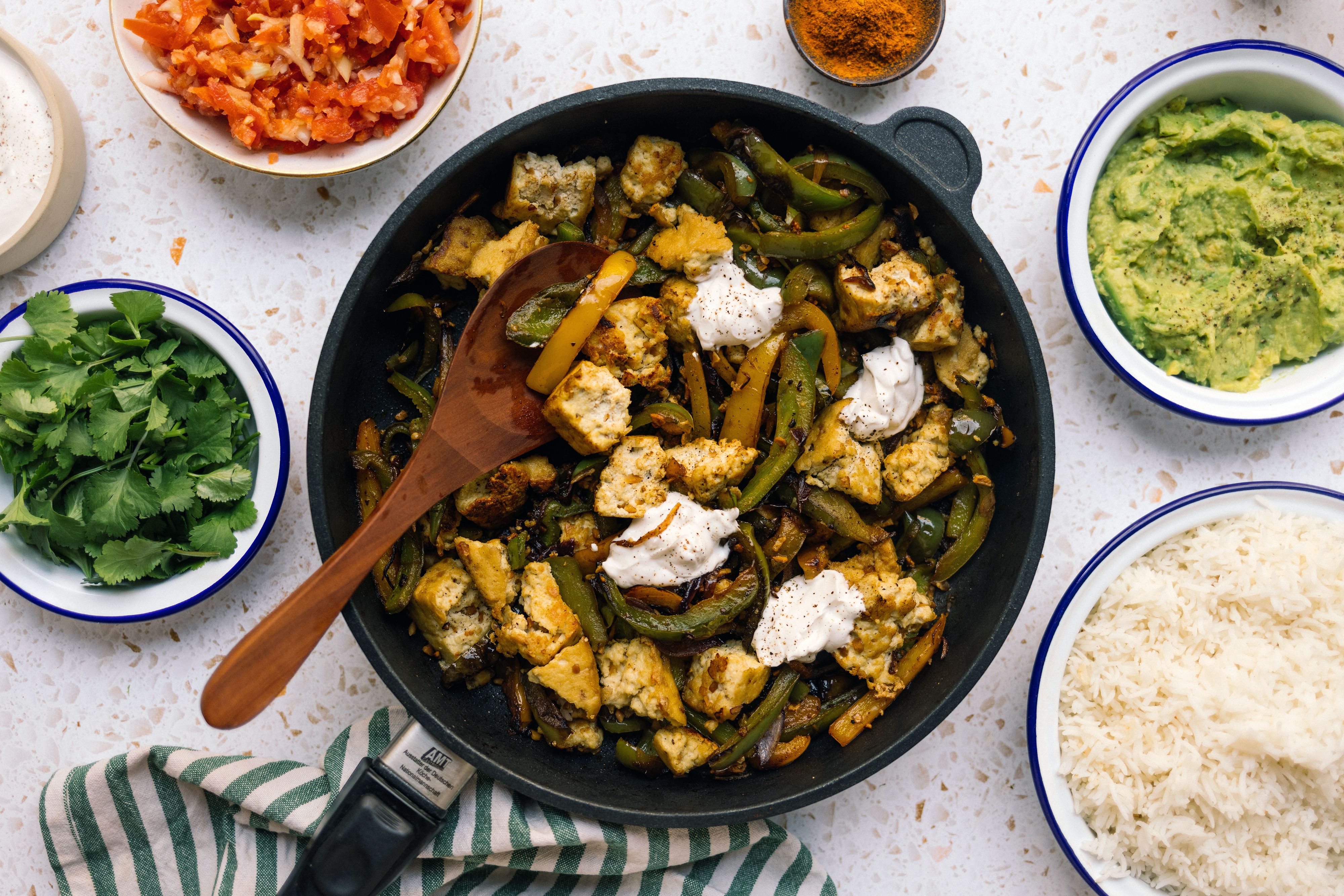 Tofu-Fajitas-Pfanne (mit 5 Zutaten)