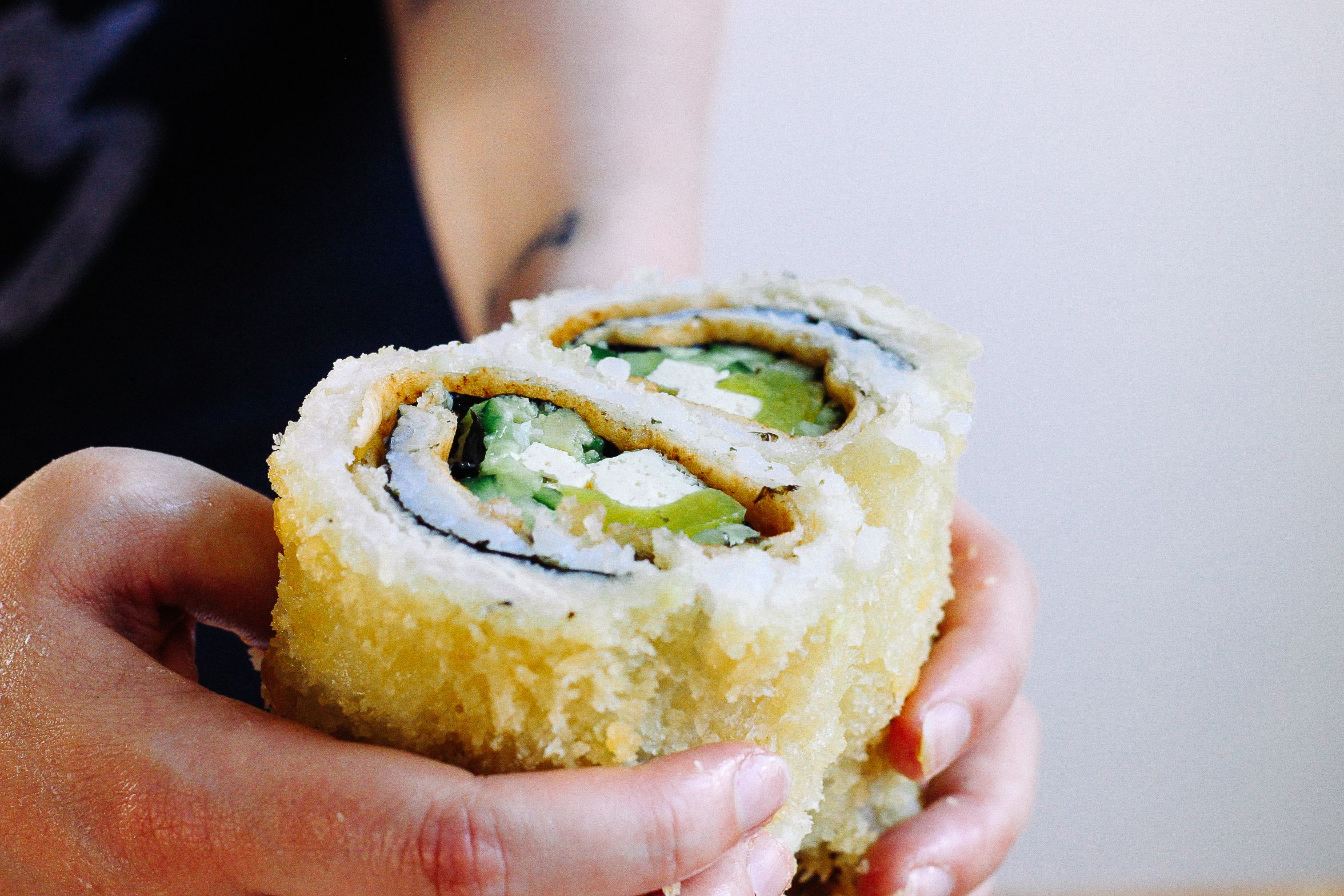 Vegan Deep Fried Crispy Sushi Taco Rolls