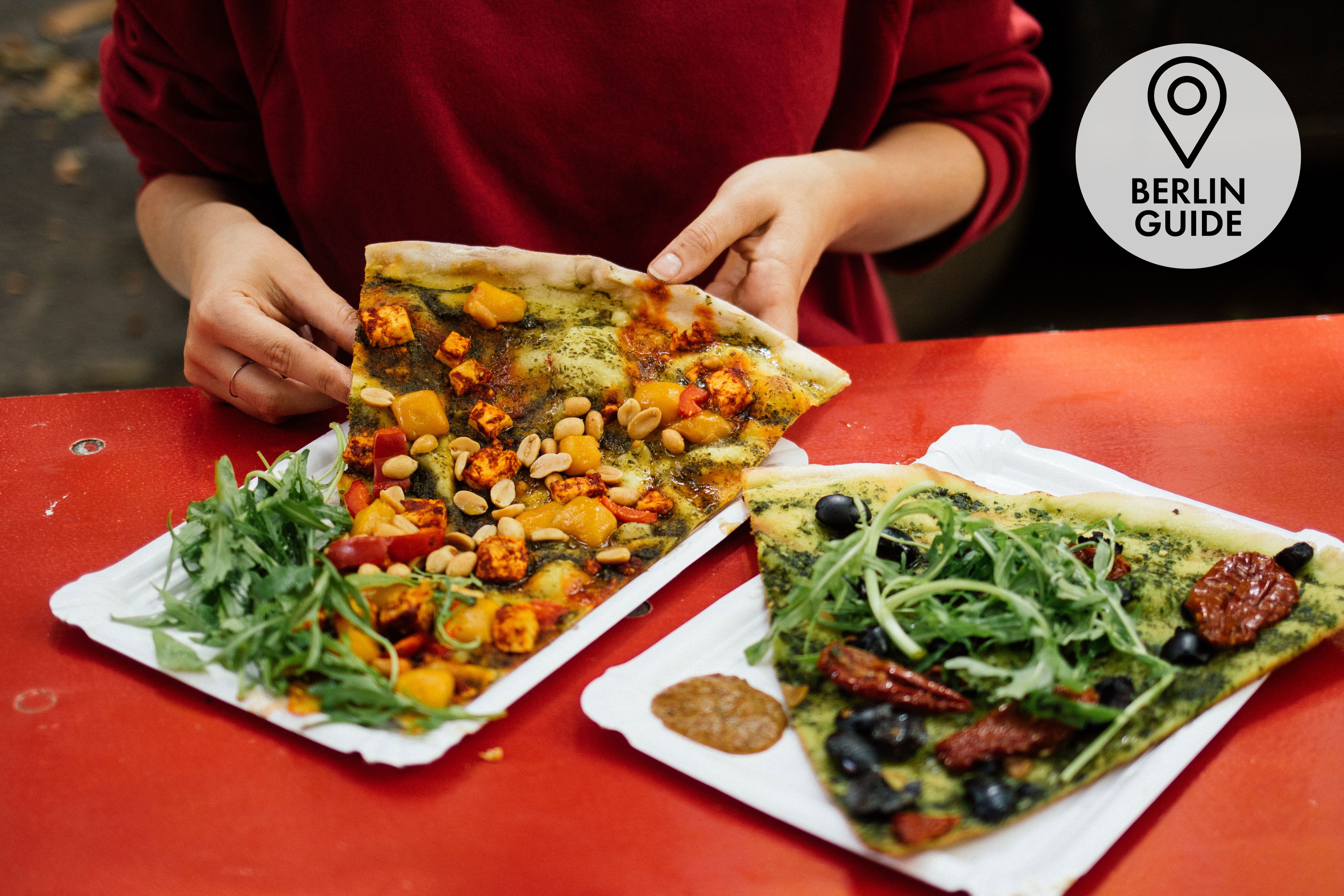Vegan pizza in Berlin