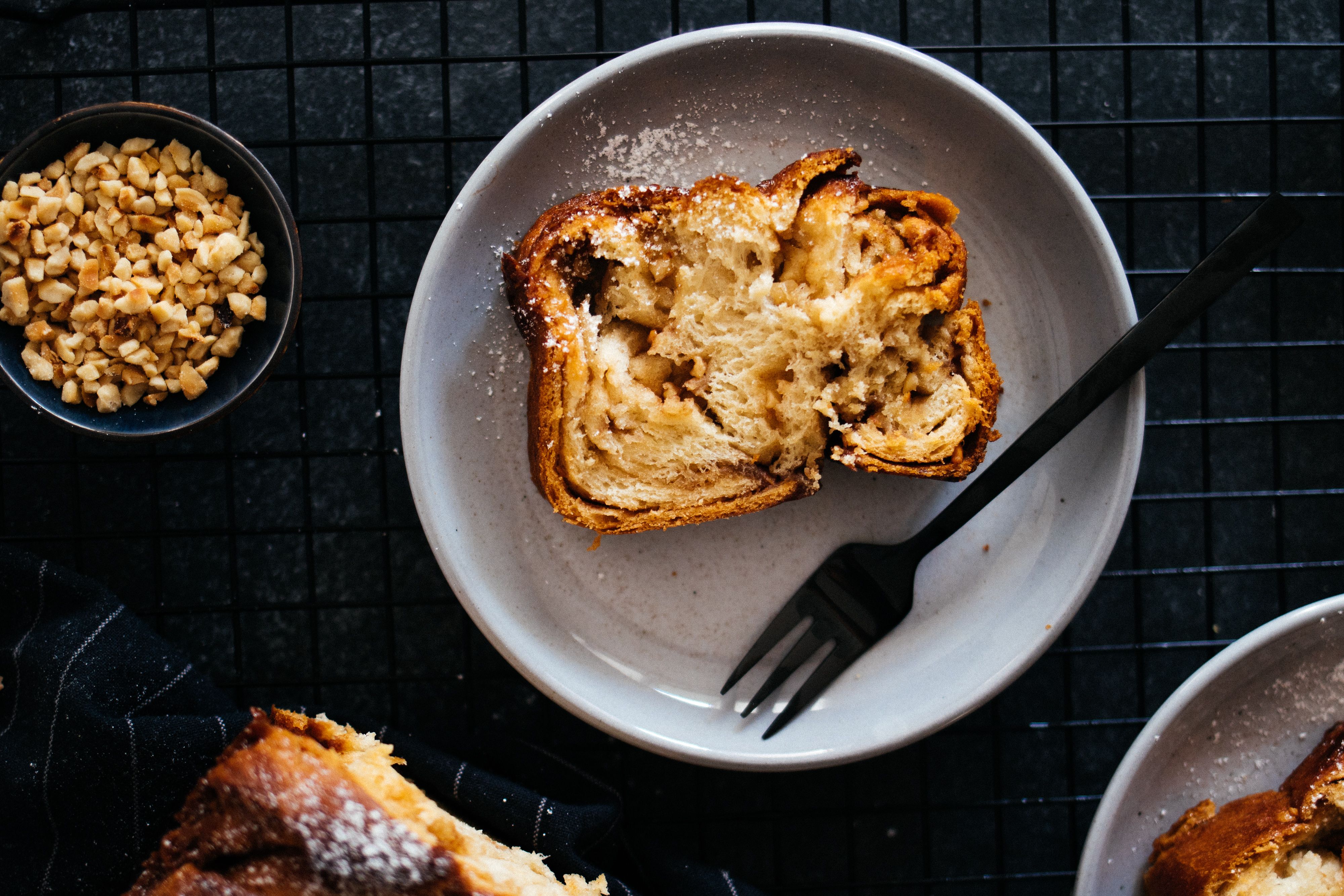 Vegan Babka with Nougat & Hazelnuts