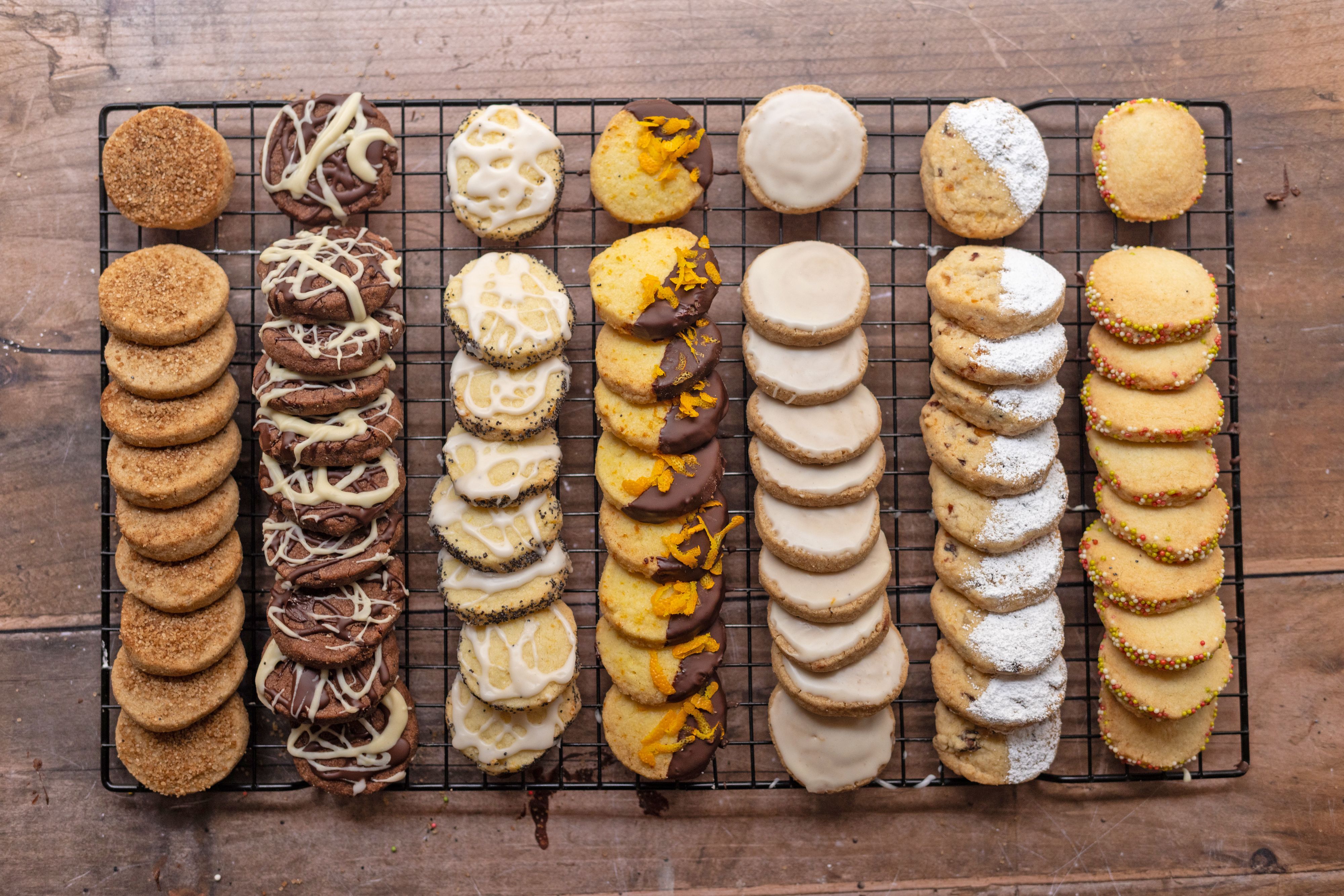 Vegane Plätzchen ohne Ausstechen – 1 Teig, 7 Ideen