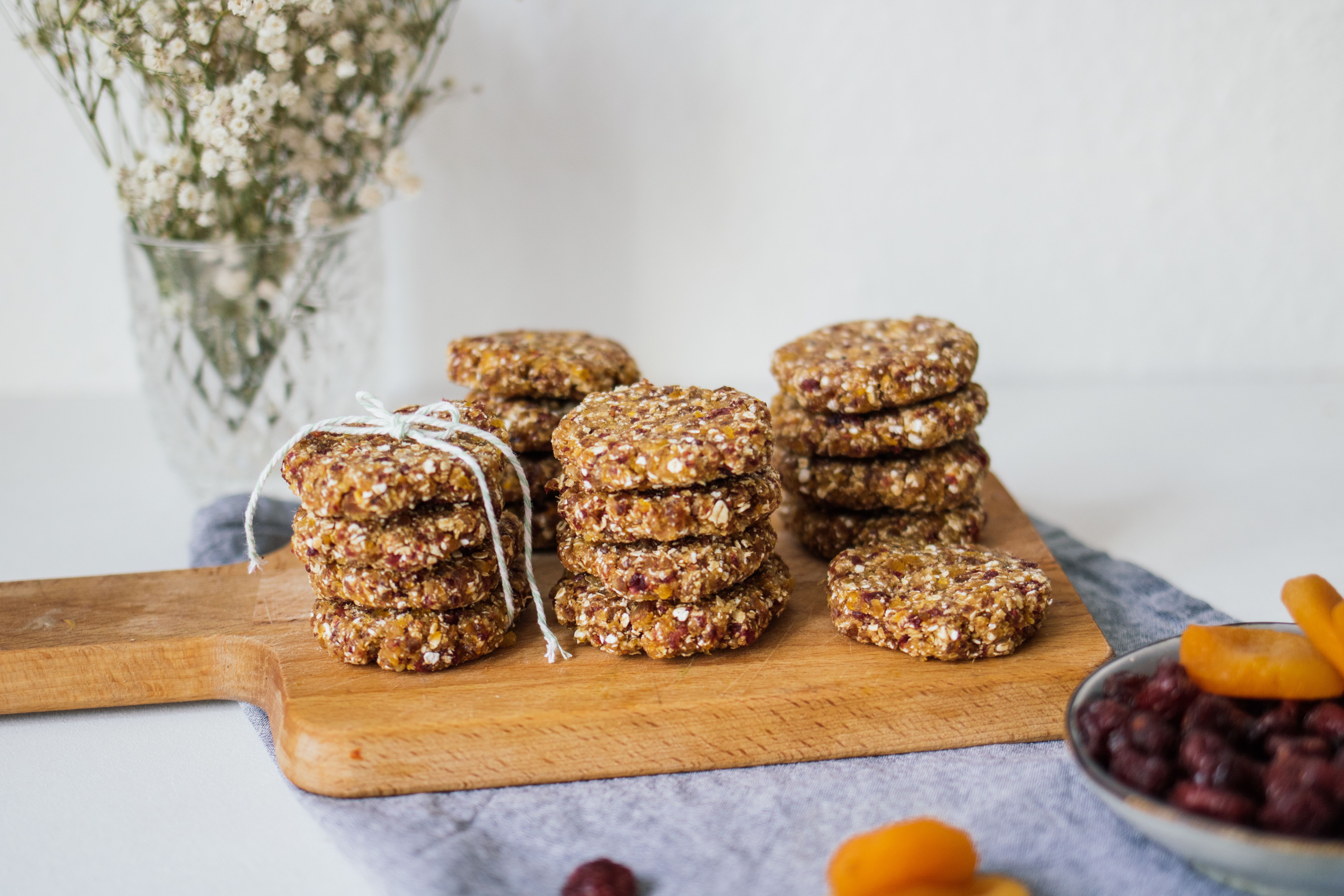 Sugar Free No-Bake Cookies with Dried Fruits