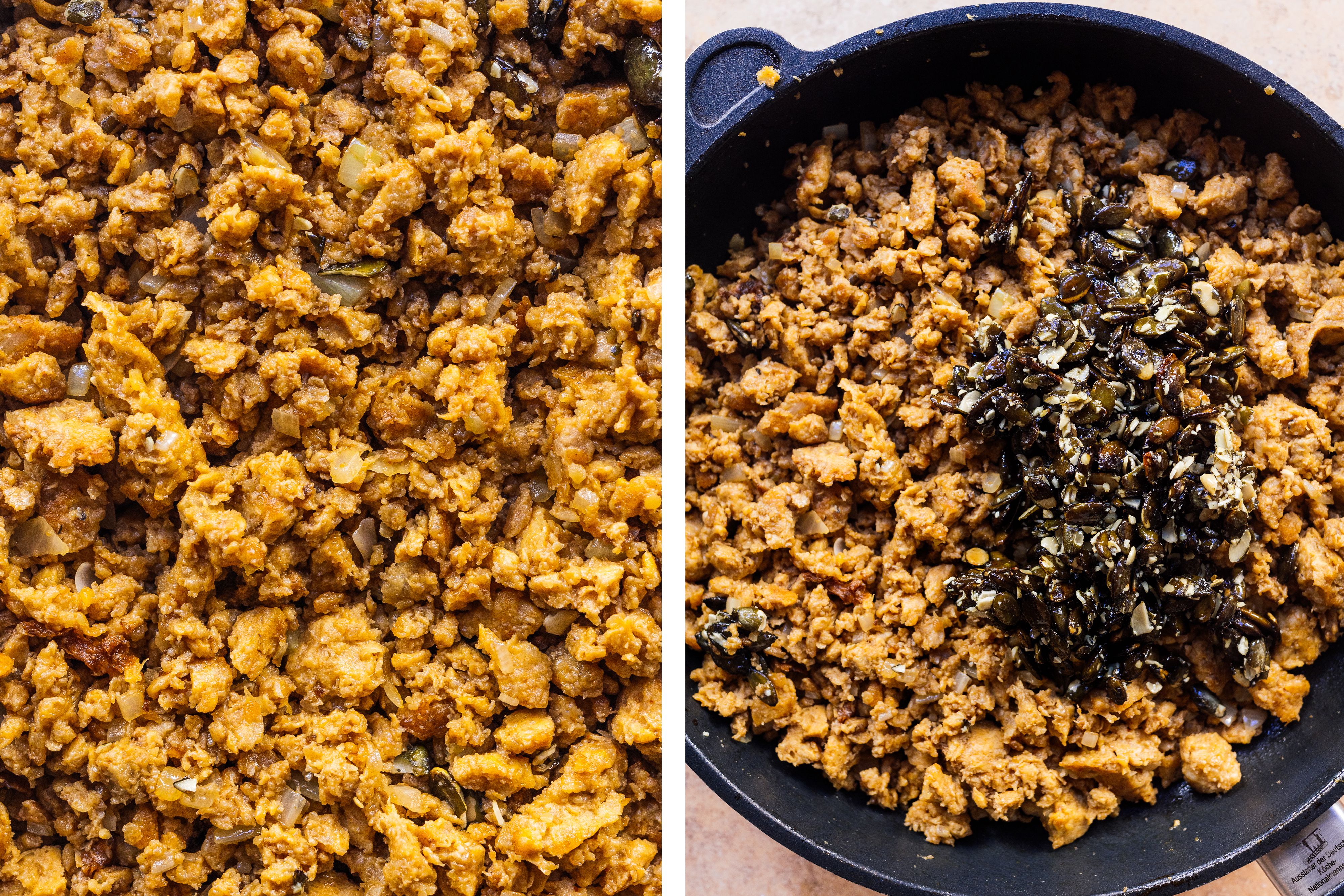 R935 Veganer Kürbis-Hack-Auflauf