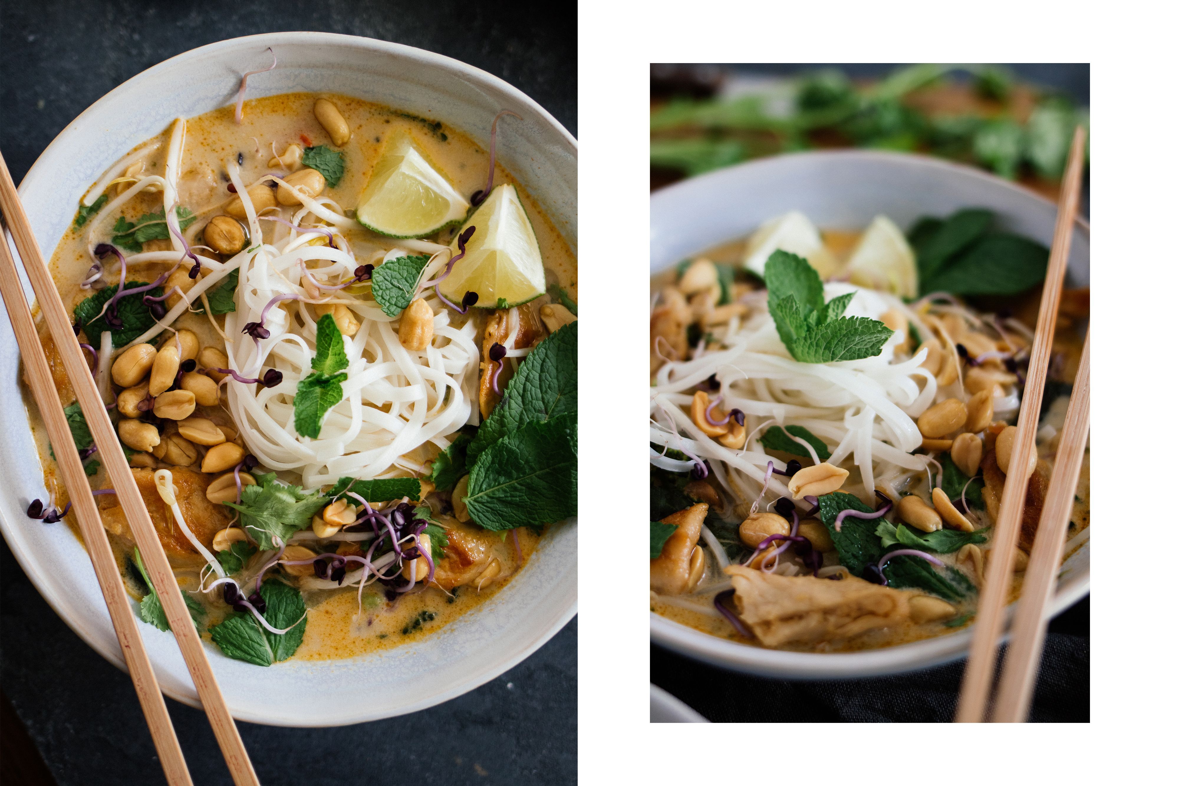 R98 Vegan Thai Coconut Soup with “Chicken“