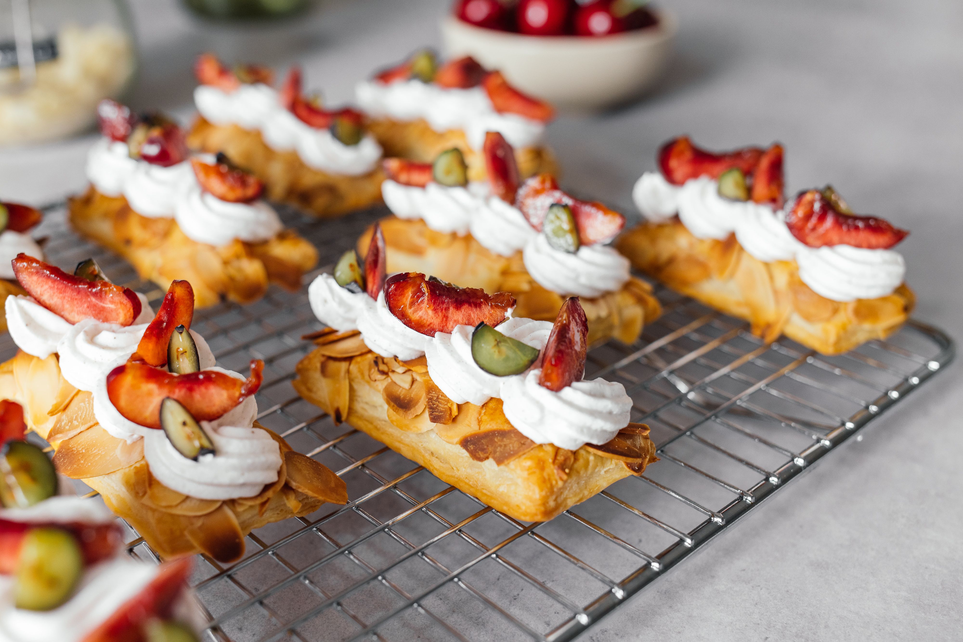 Quick Vegan Cherry Danishes