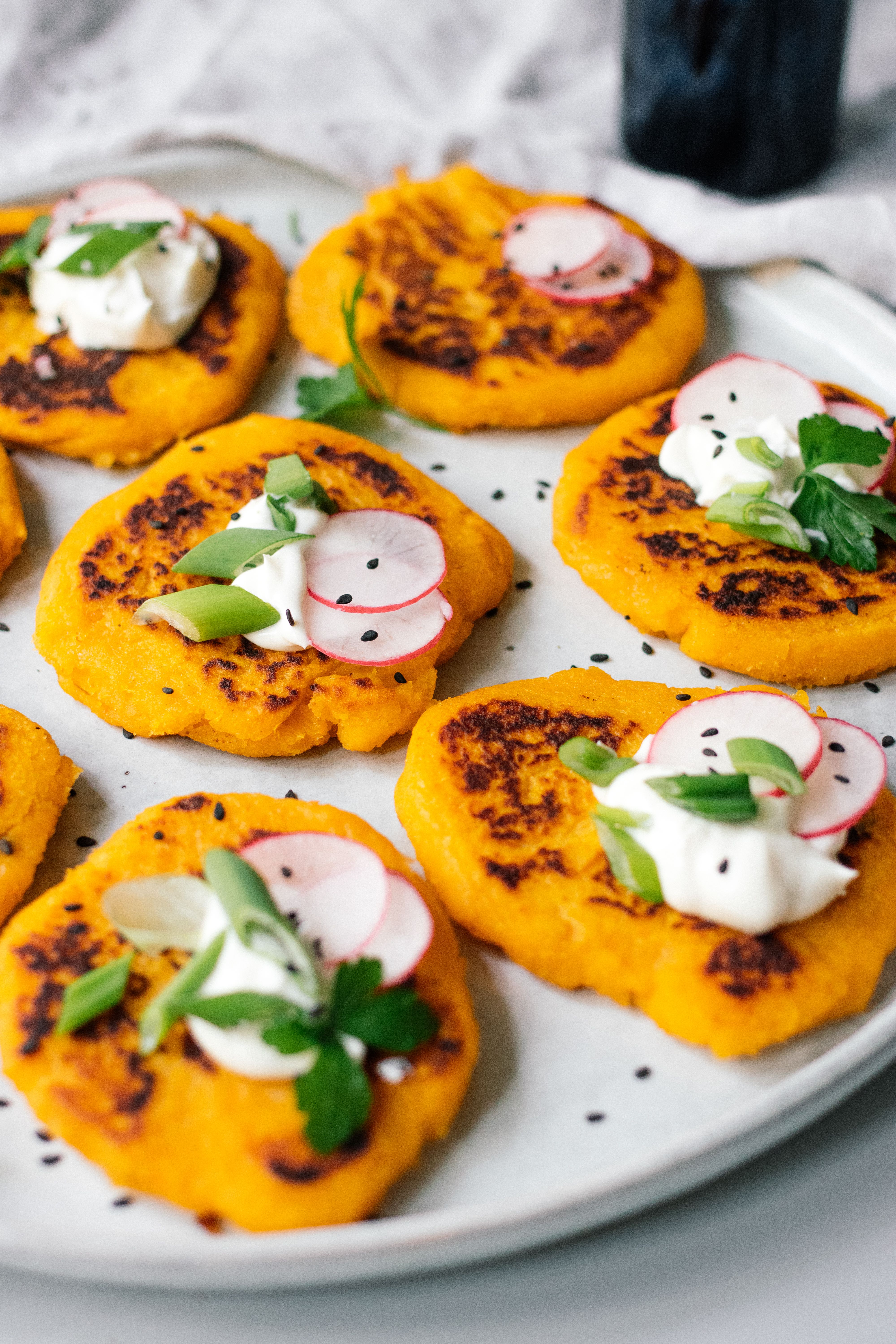 R390 Vegane Süßkartoffel-Pancakes mit 3 Zutaten