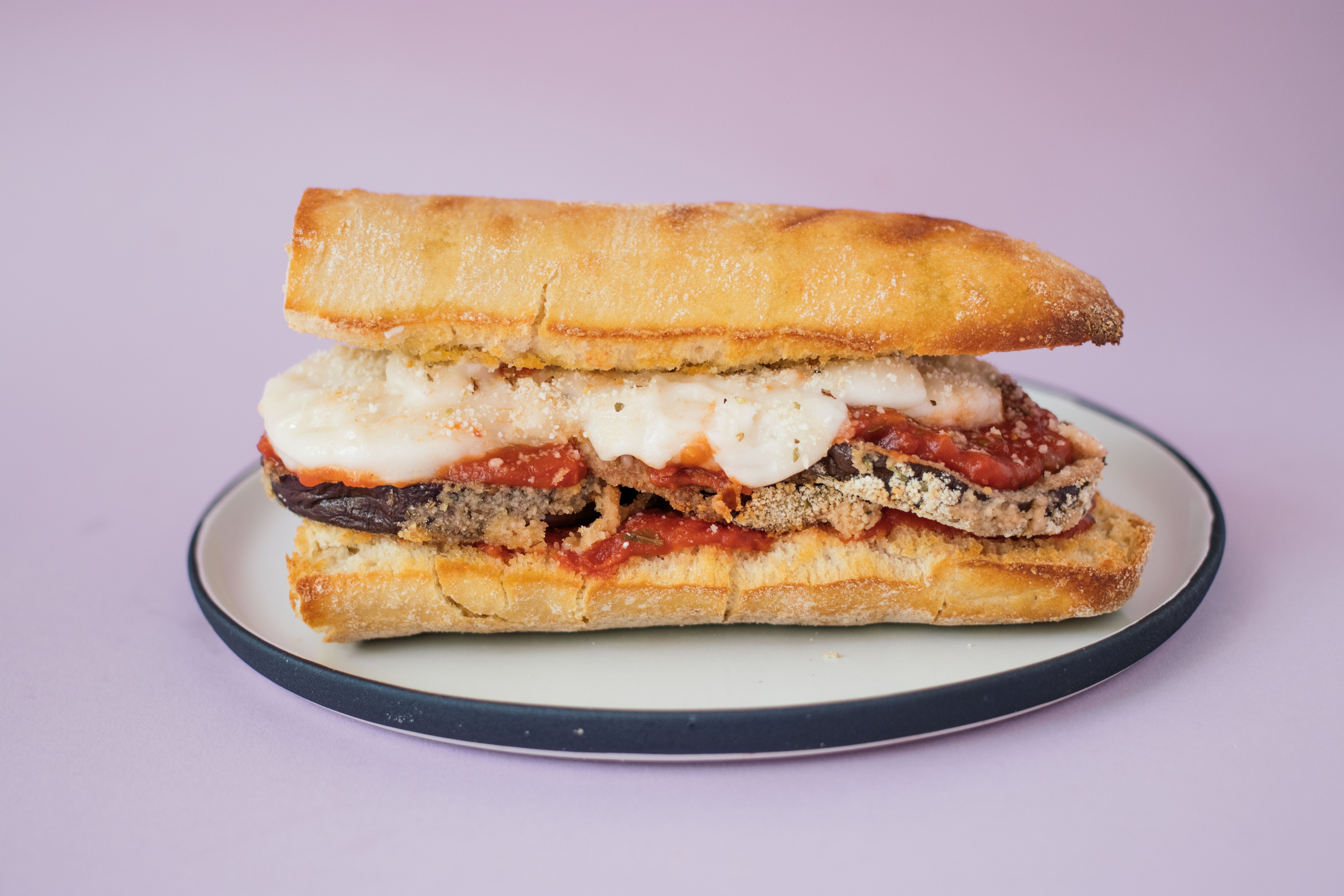 Vegan Eggplant Parm Sandwich