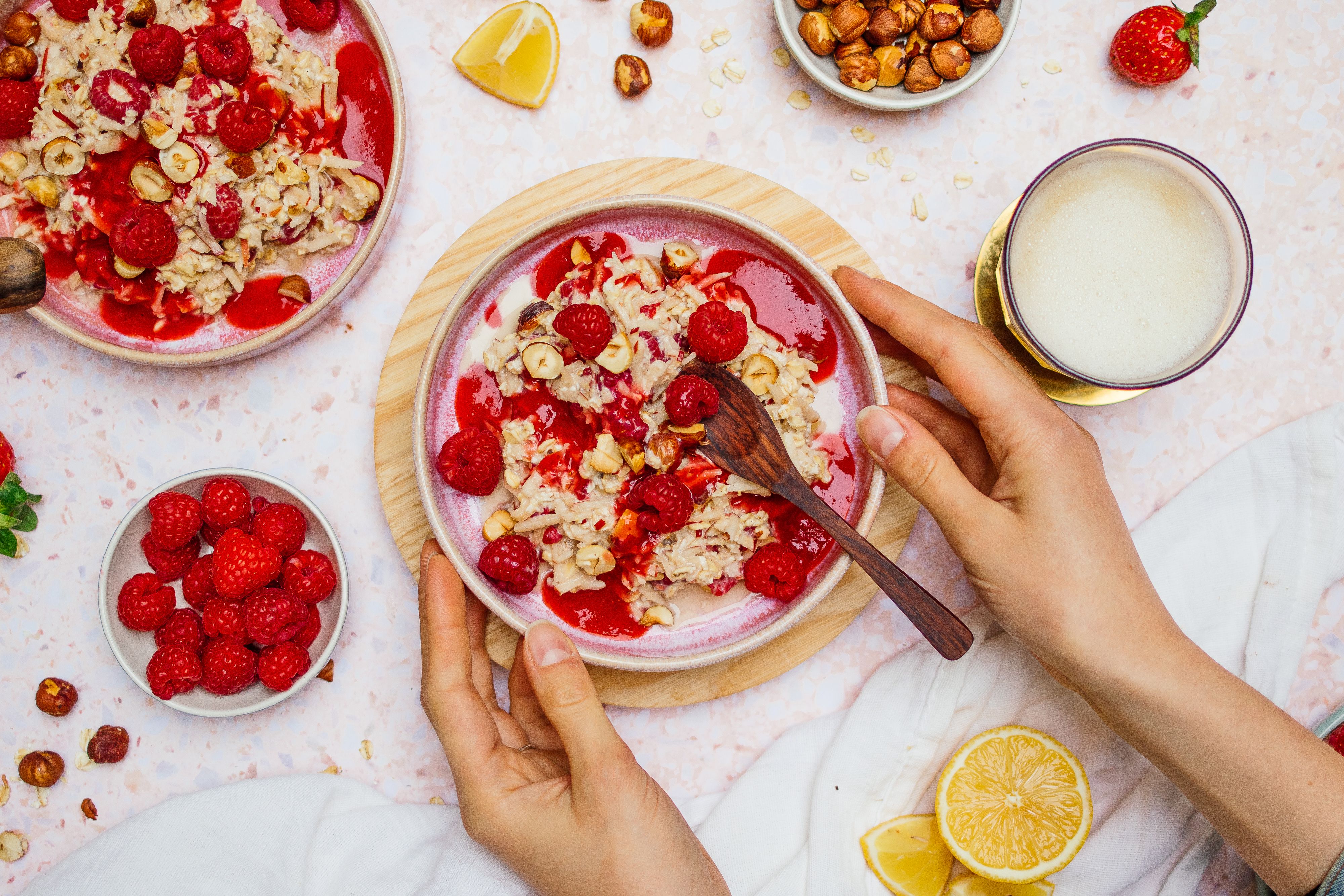 Vegan Bircher Muesli with Vanilla & Berries