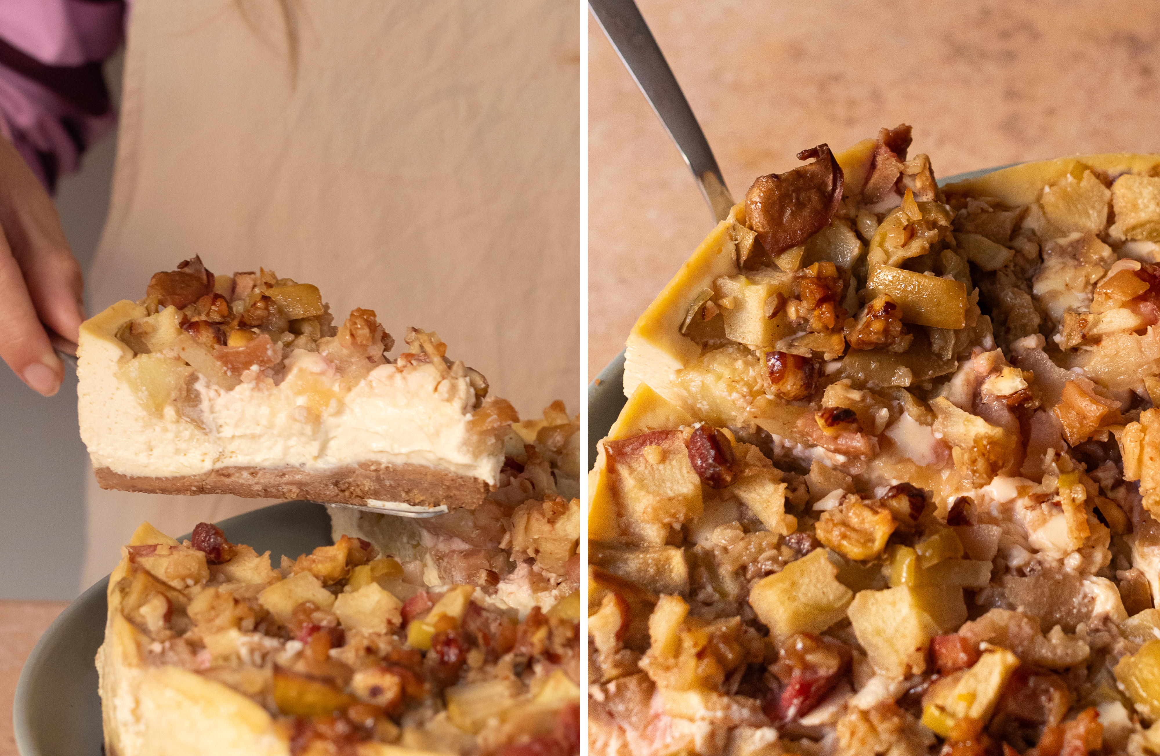 R985 Baked Apple Cheesecake