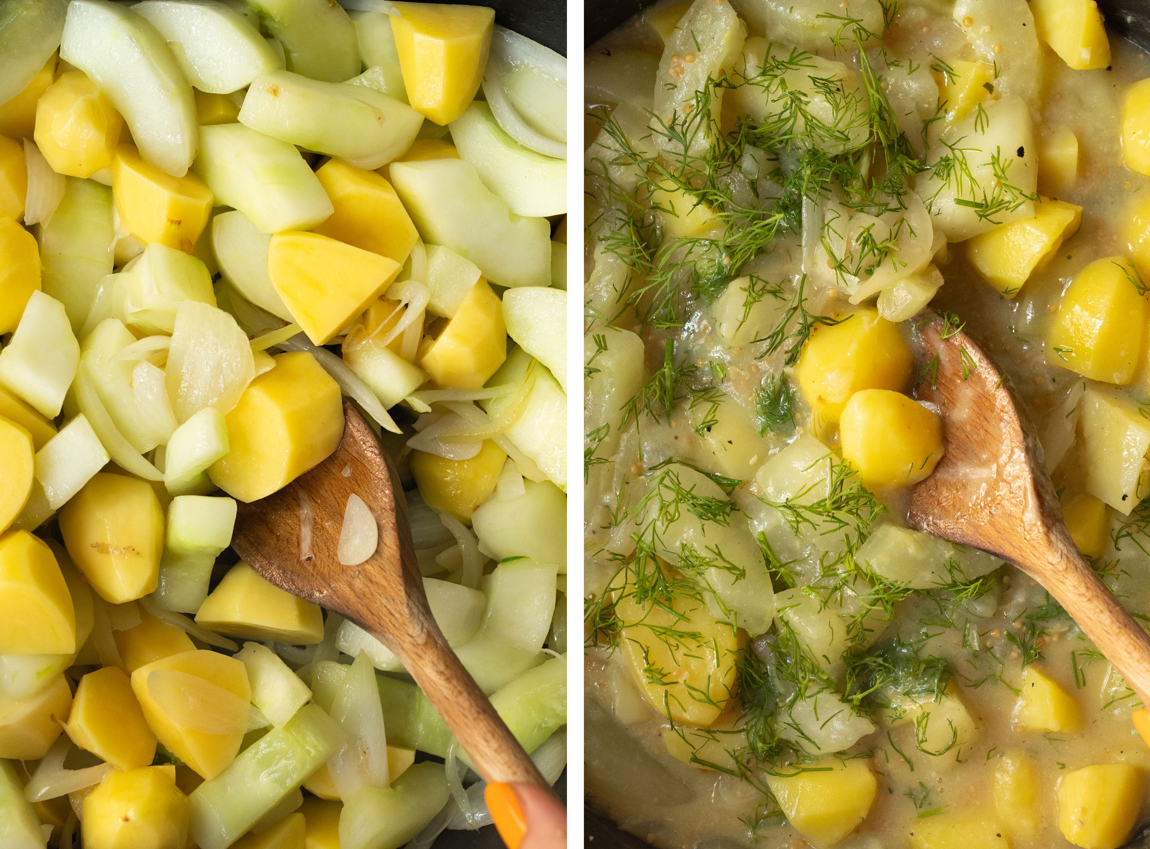 R837 Stewed Cucumbers with Potatoes and Plant-Based Meatballs