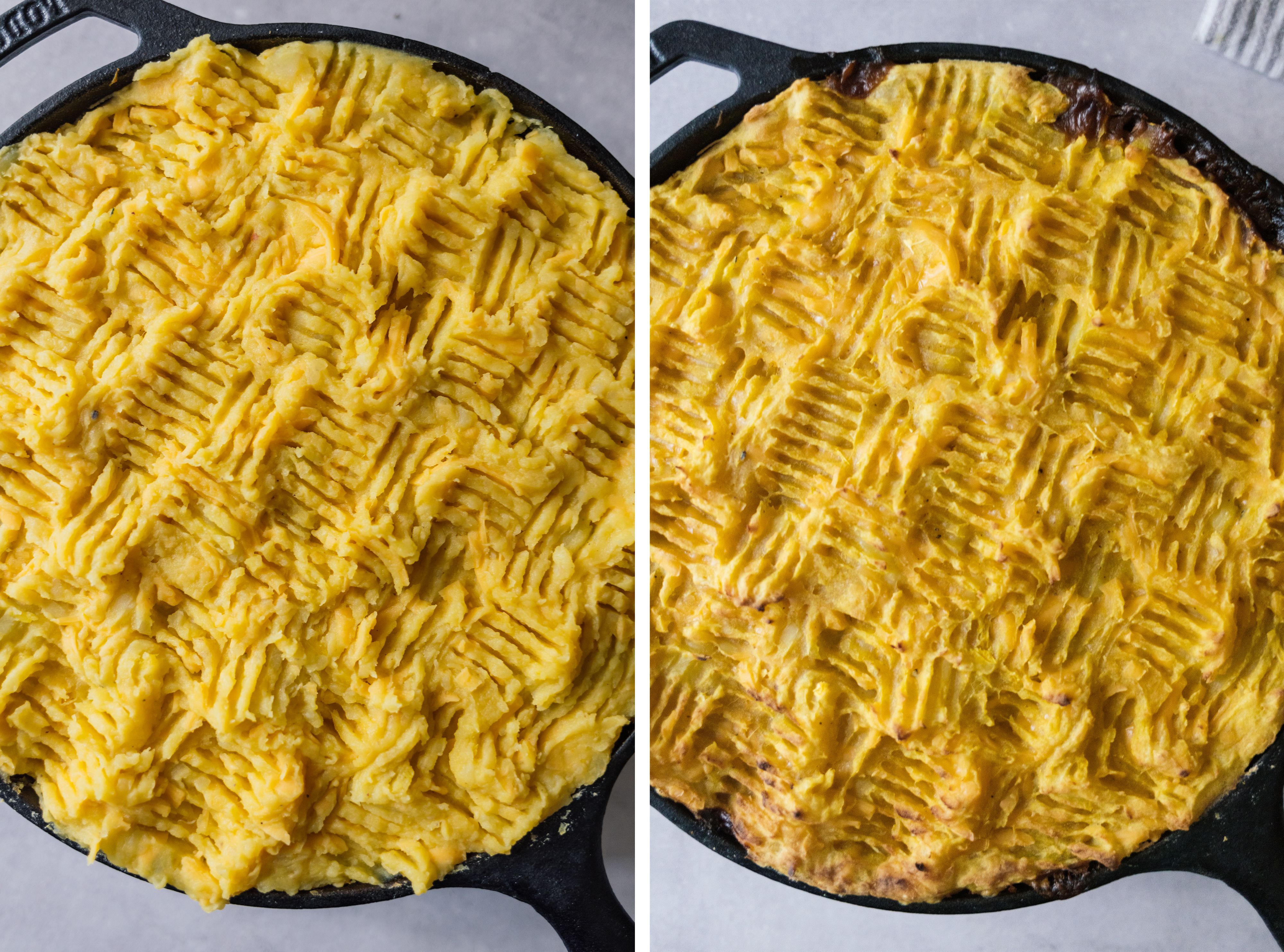 R771 Veganer Cottage Pie mit Kürbis