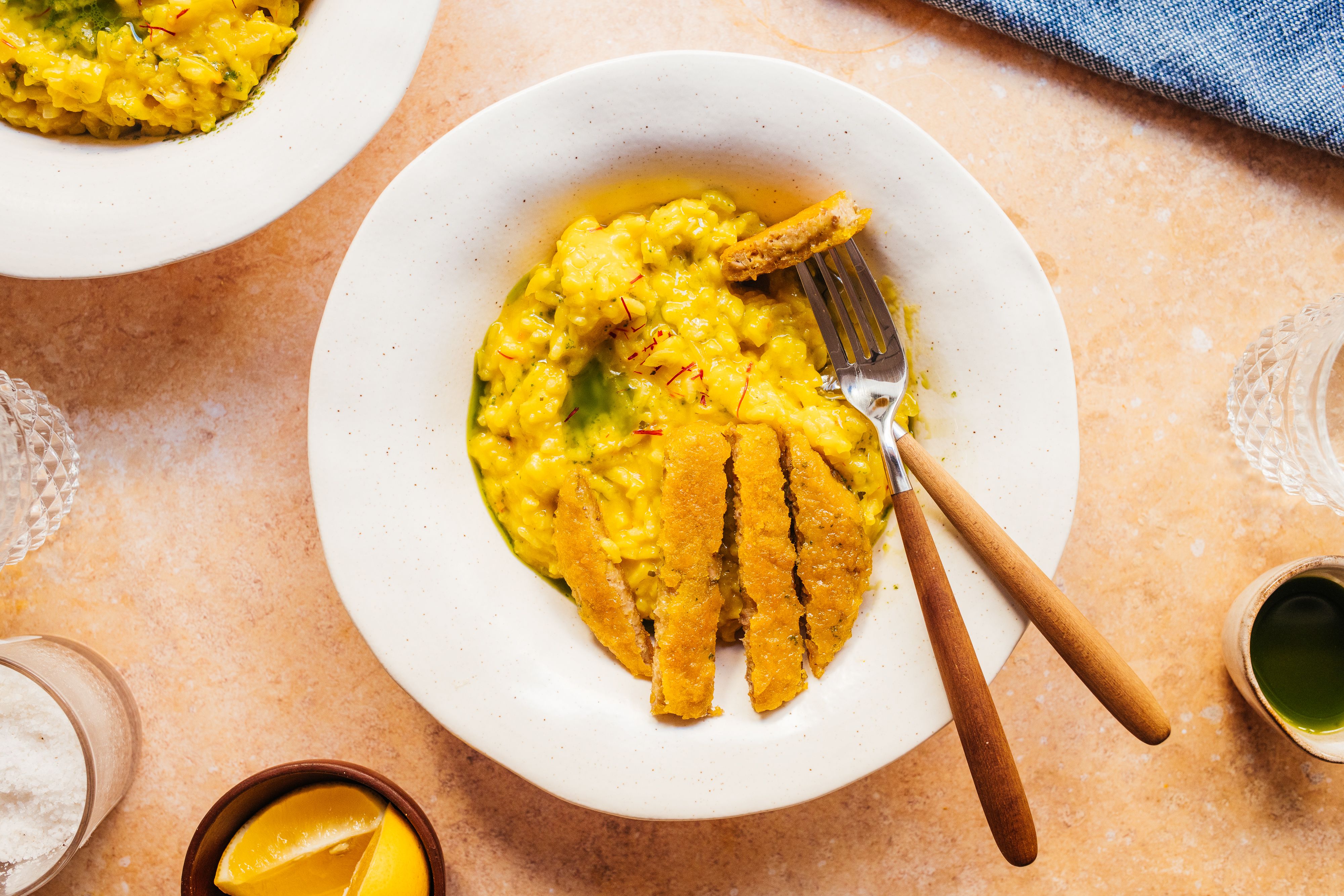 Veganes Risotto Milanese