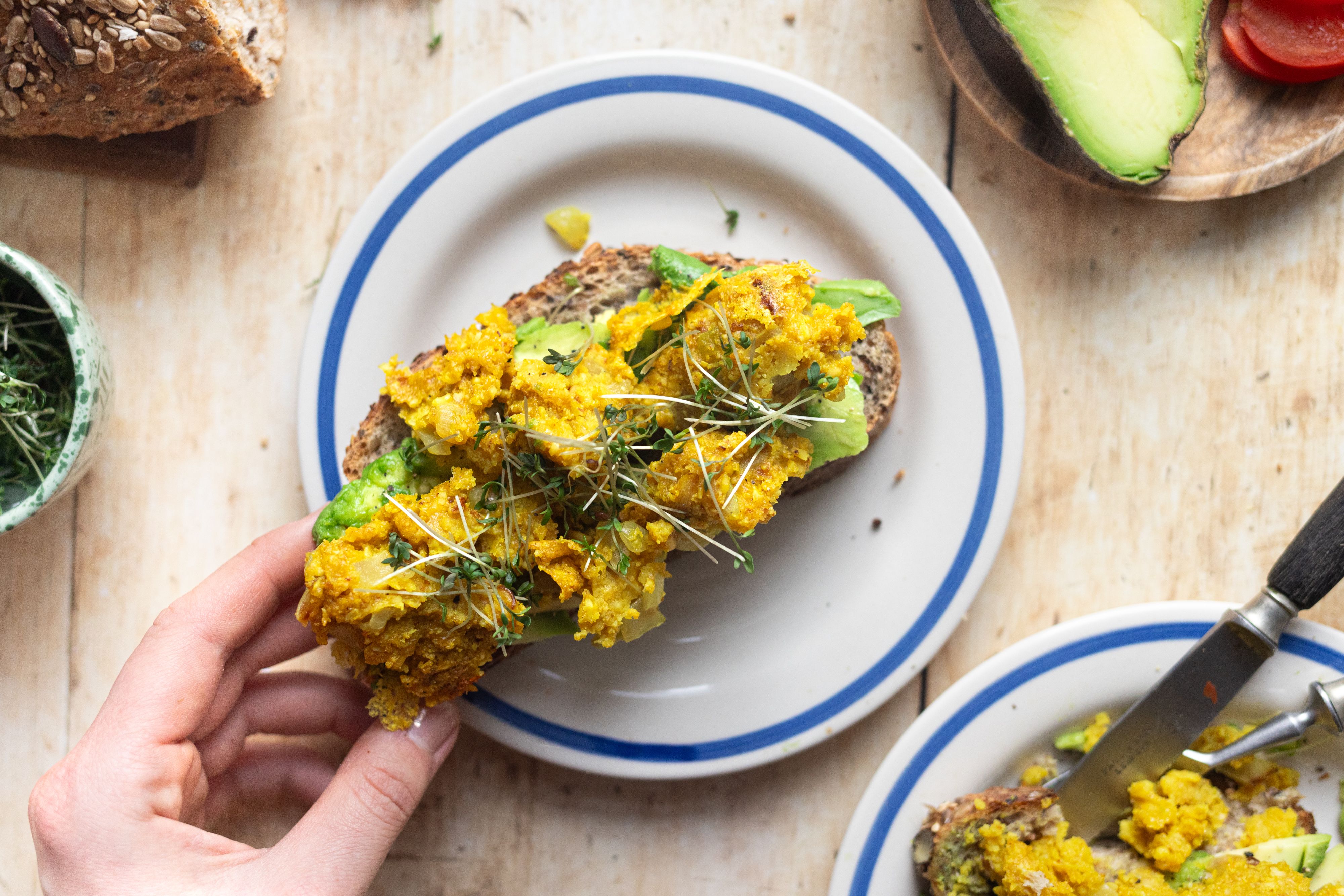 Veganes Rührei ohne Tofu (sojafrei)