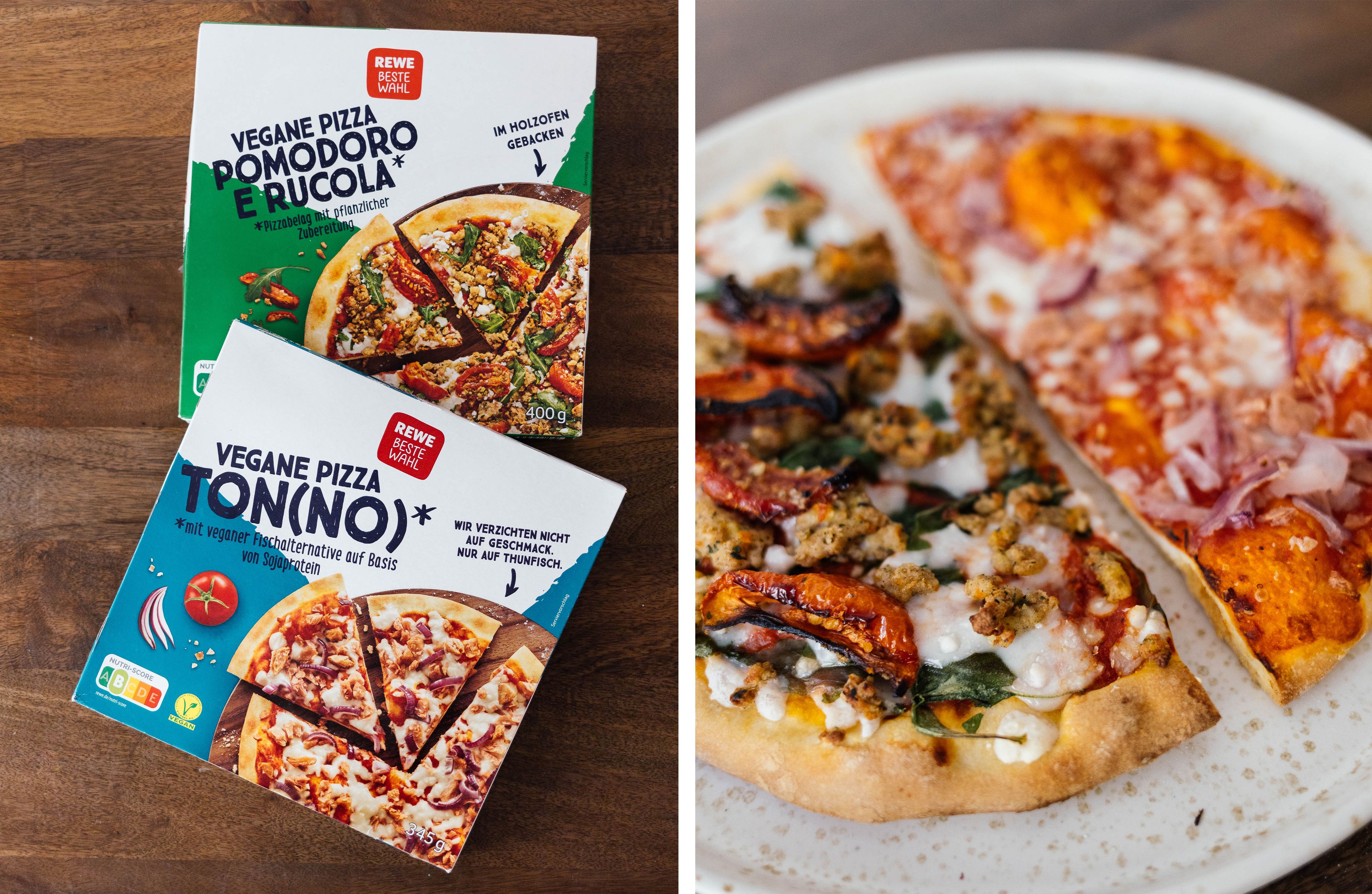 A185 Store-bought frozen vegan pizzas (in Germany)