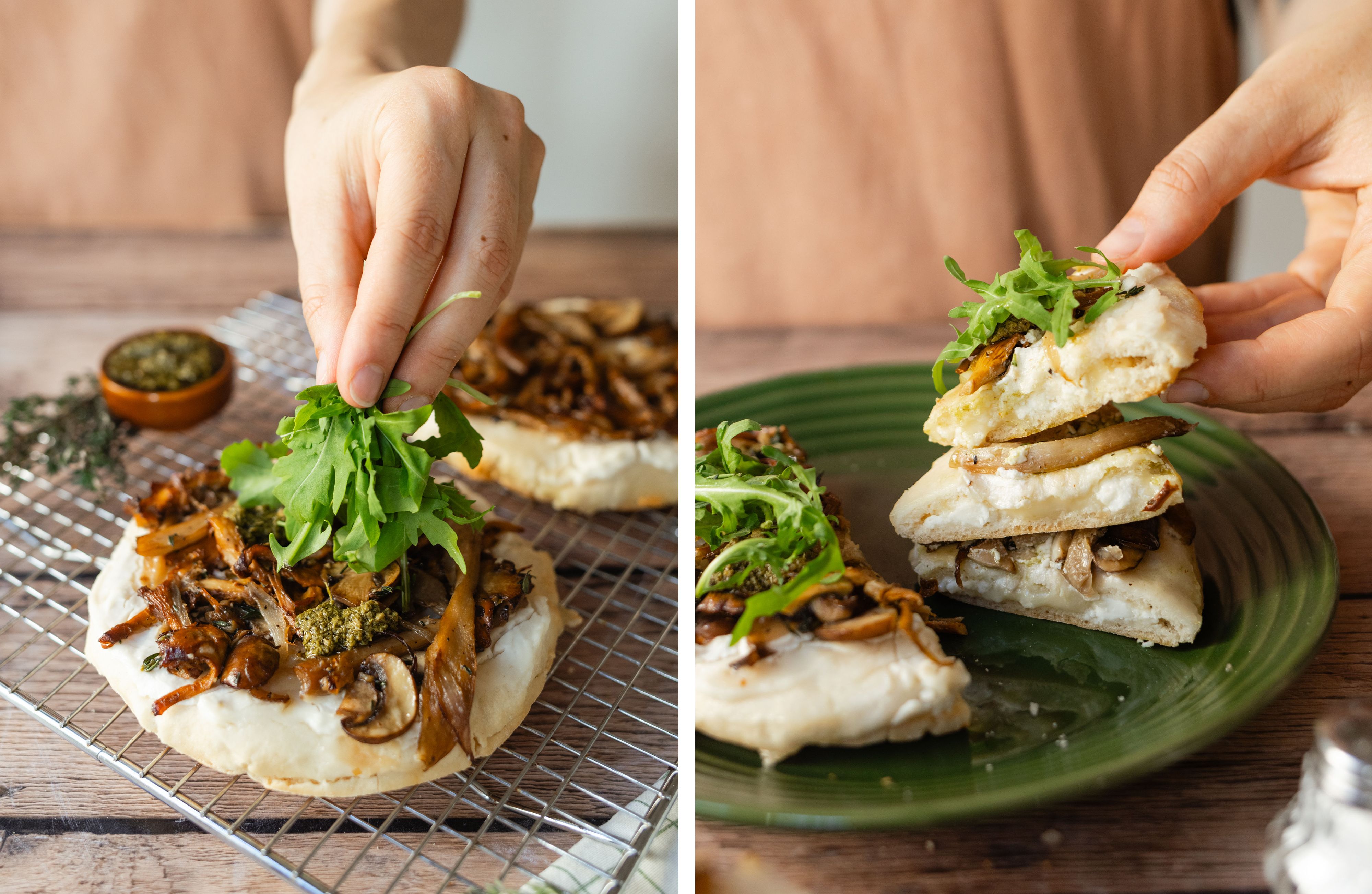 R996 Pita Pizza à la Funghi