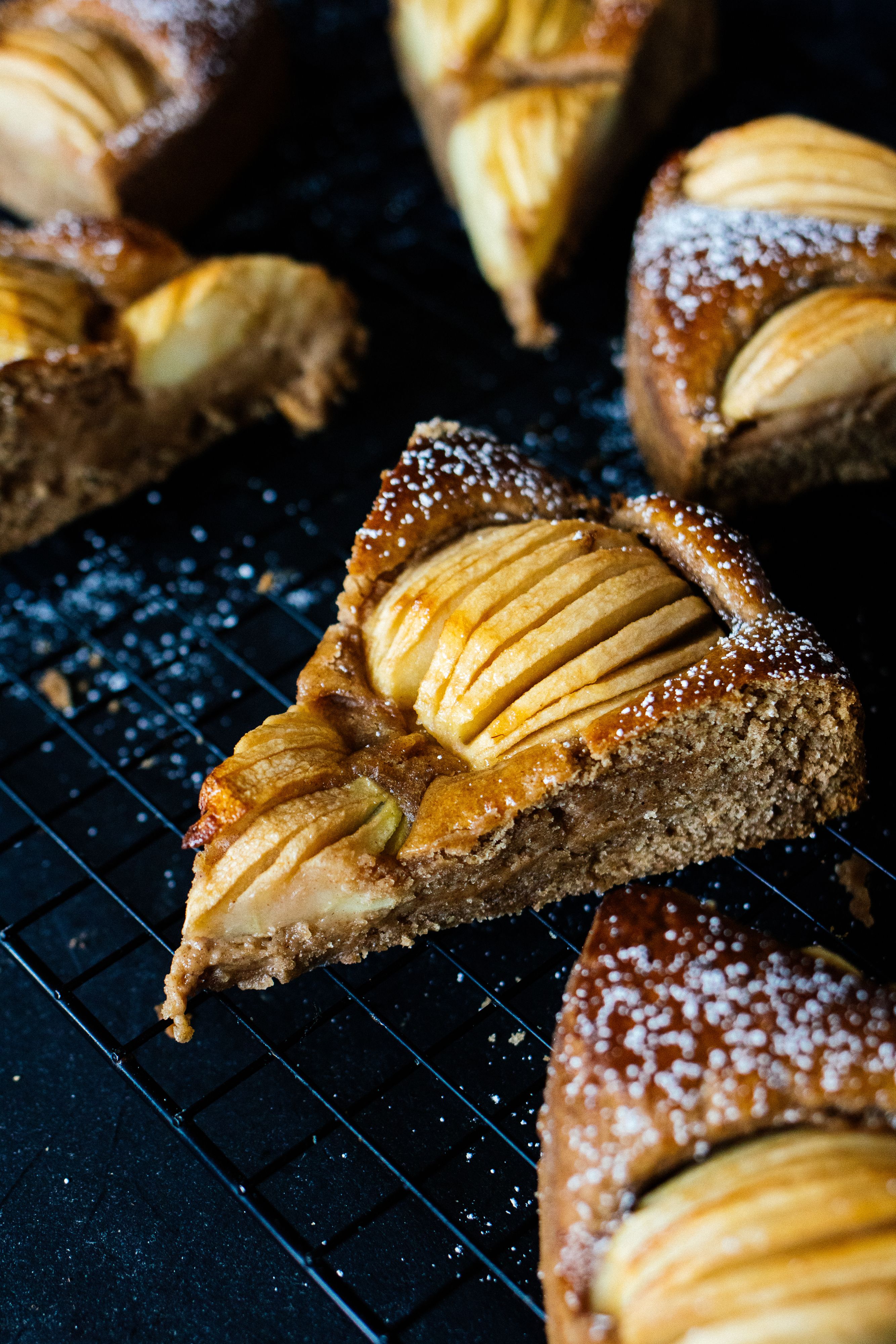 R524 Veganer versunkener Apfelkuchen