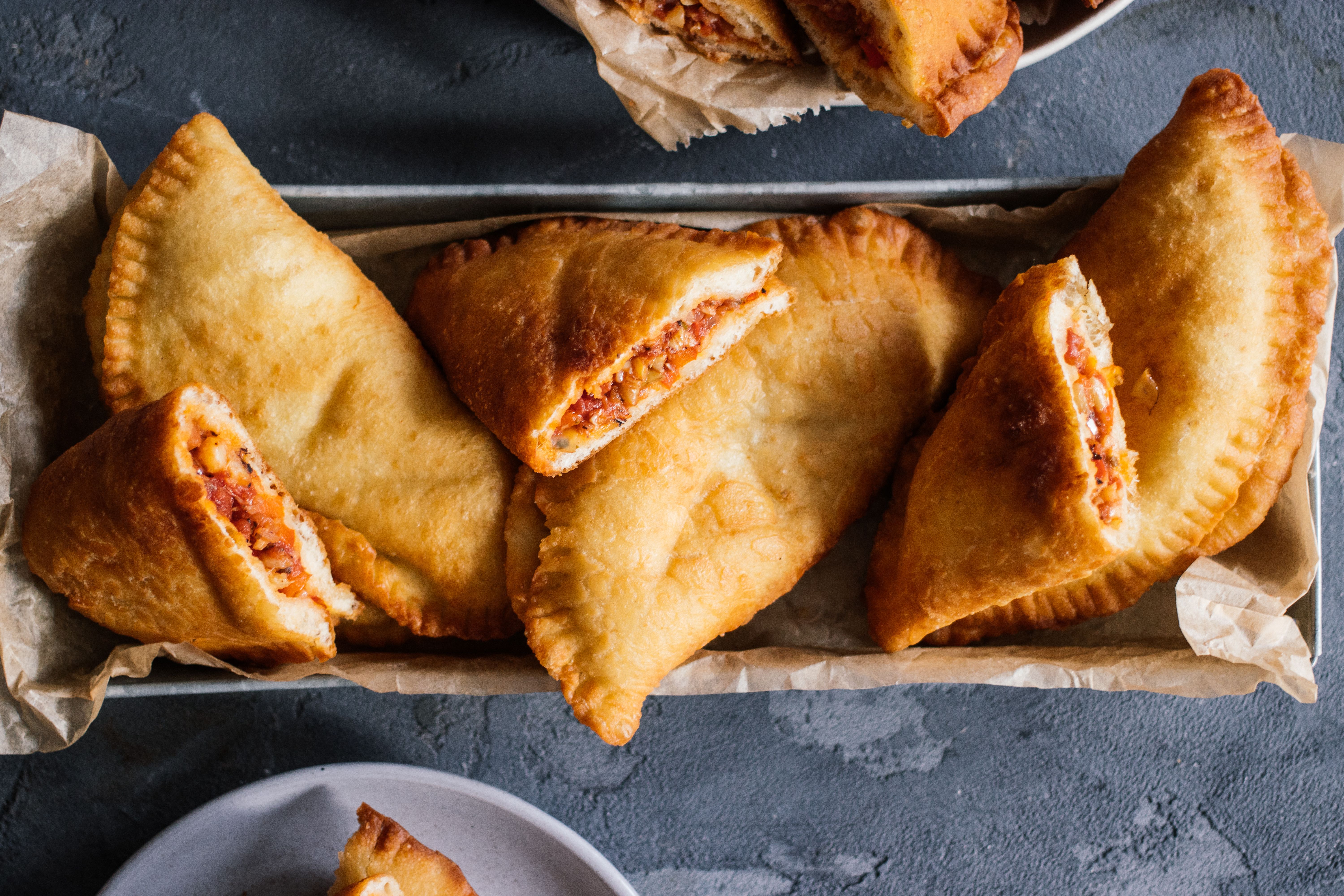Vegan Panzerotti (Fried Turnovers) with Vegetable Filling