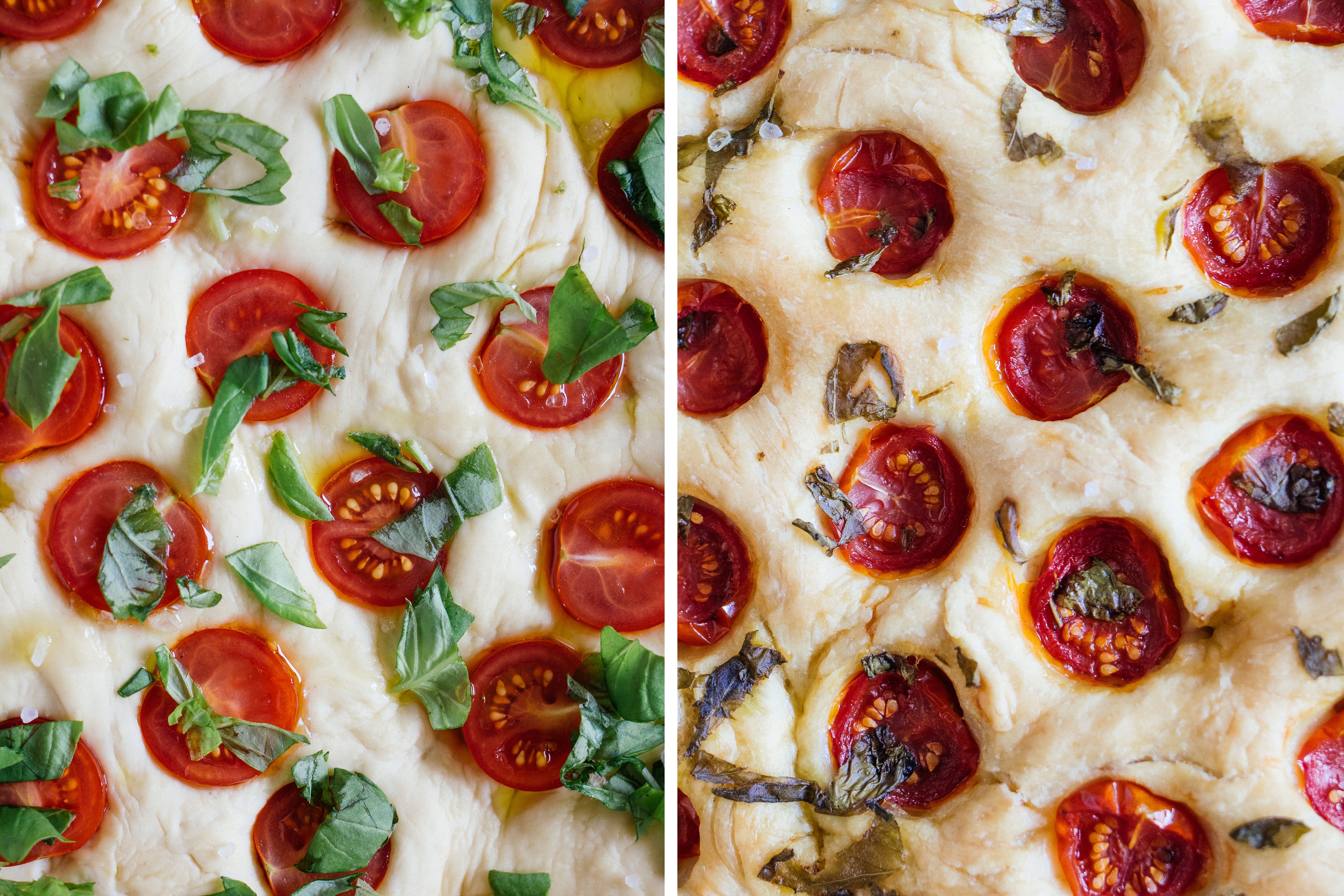 R534 Vegan Tomato Basil Focaccia Bread