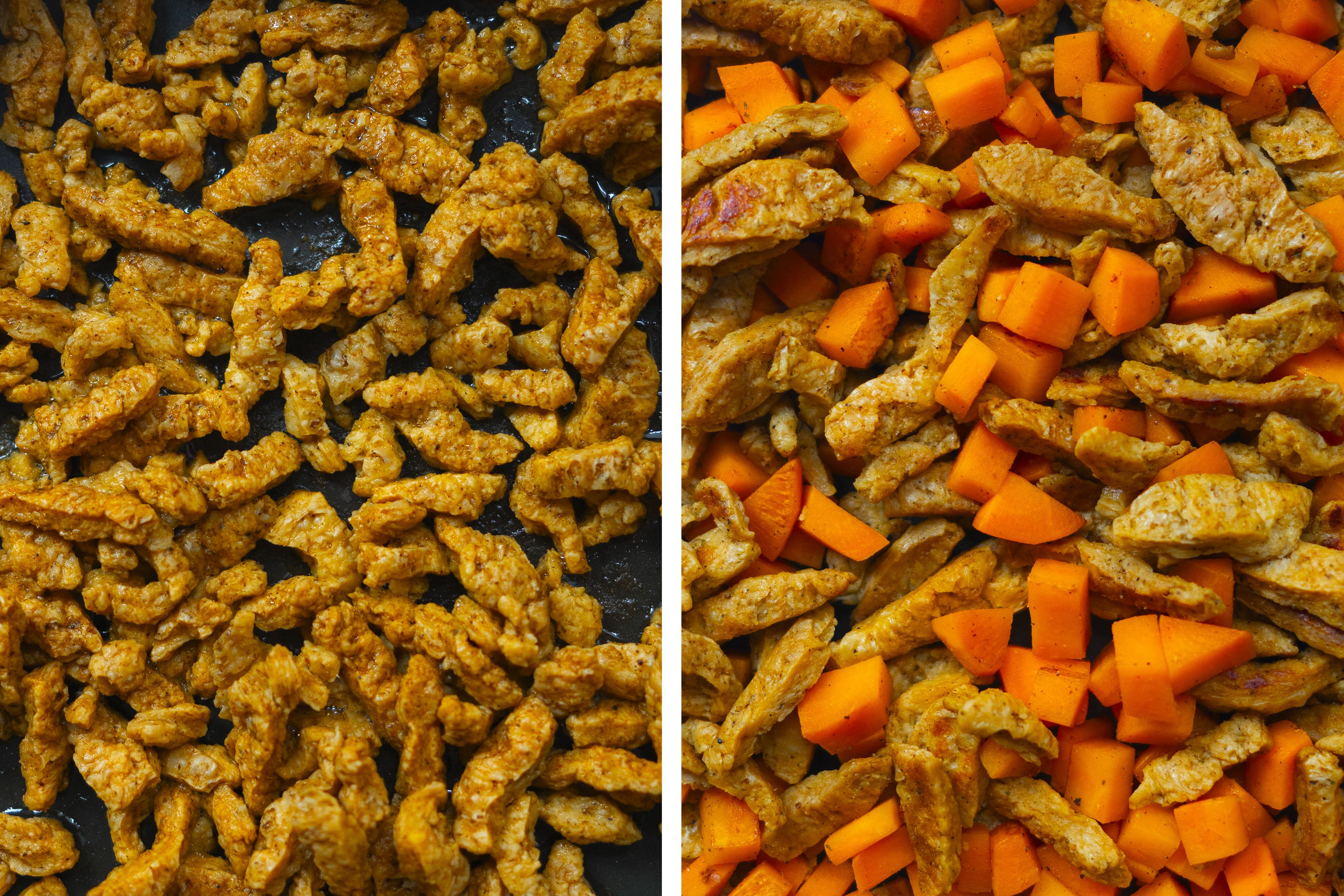 R886 Vegan Enchiladas with Sweet Potato "Chicken" Filling 