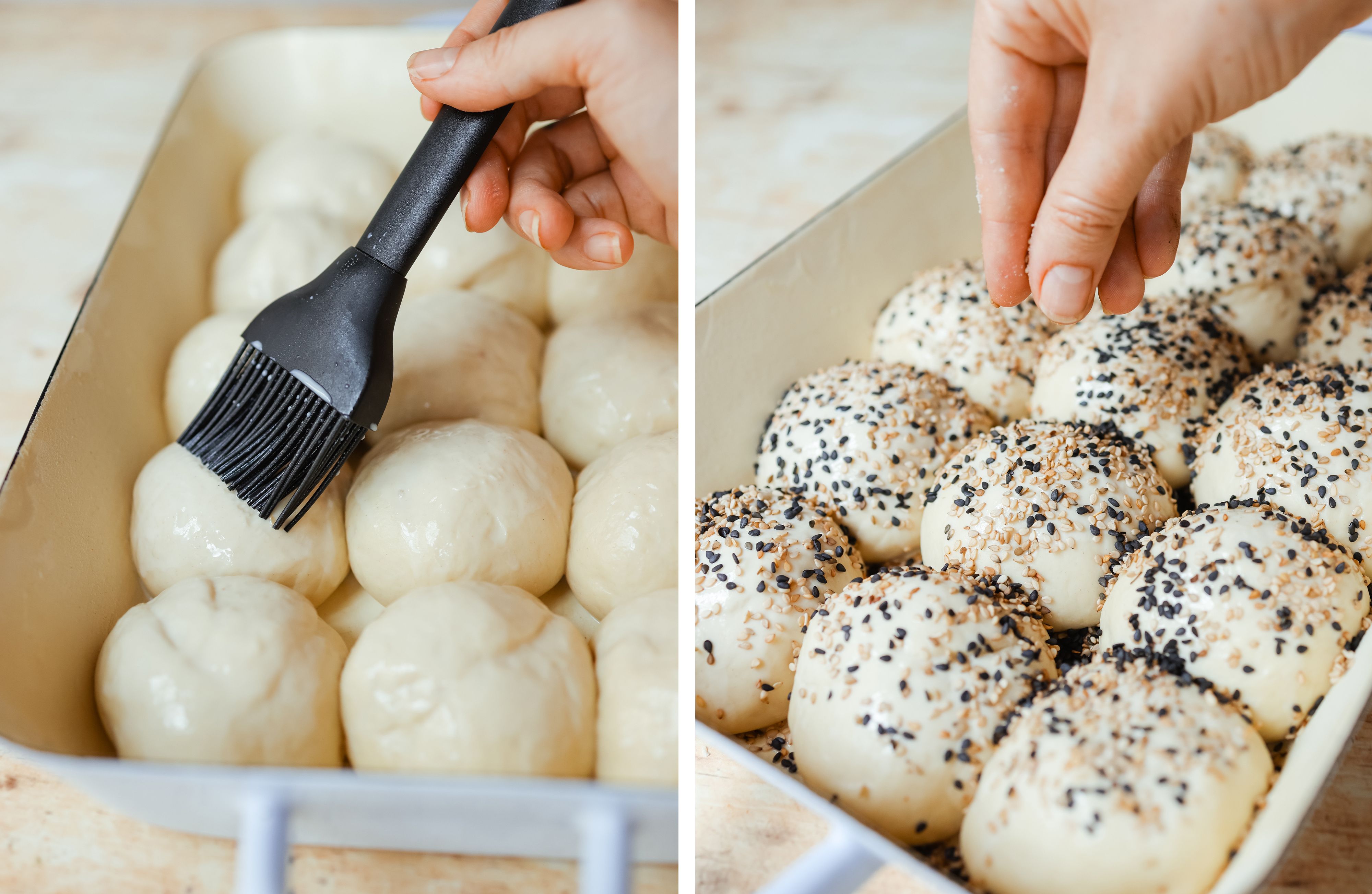 R949 Vegane Mini-Portobello-Burger mit selbstgemachten Brötchen