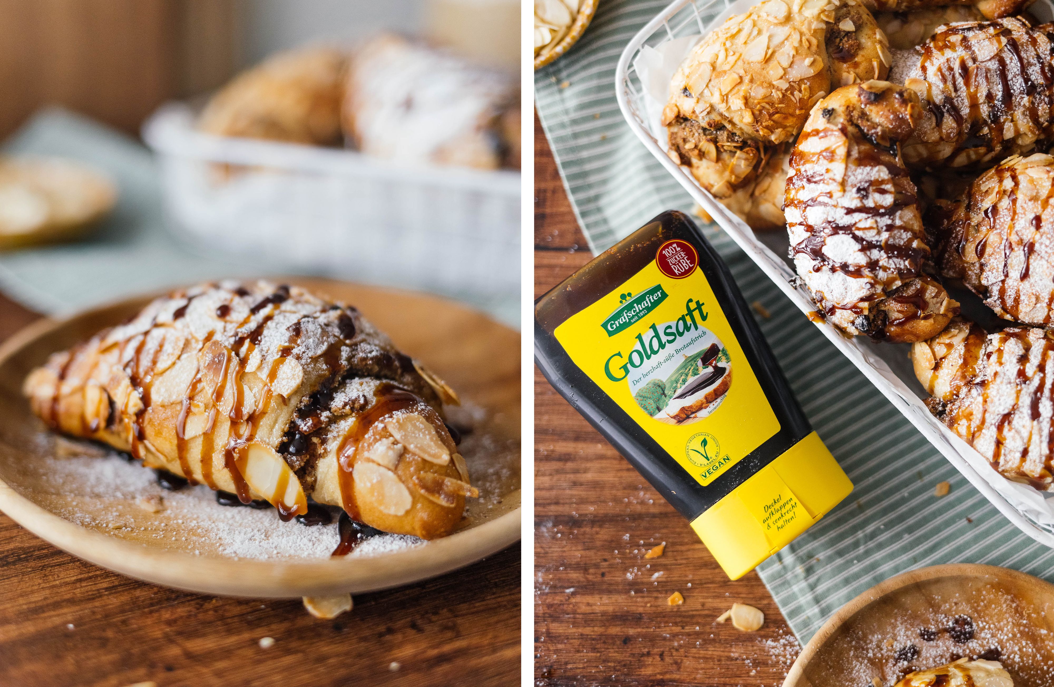 R821 Vegane Osterbrot-Hörnchen mit Nussfüllung